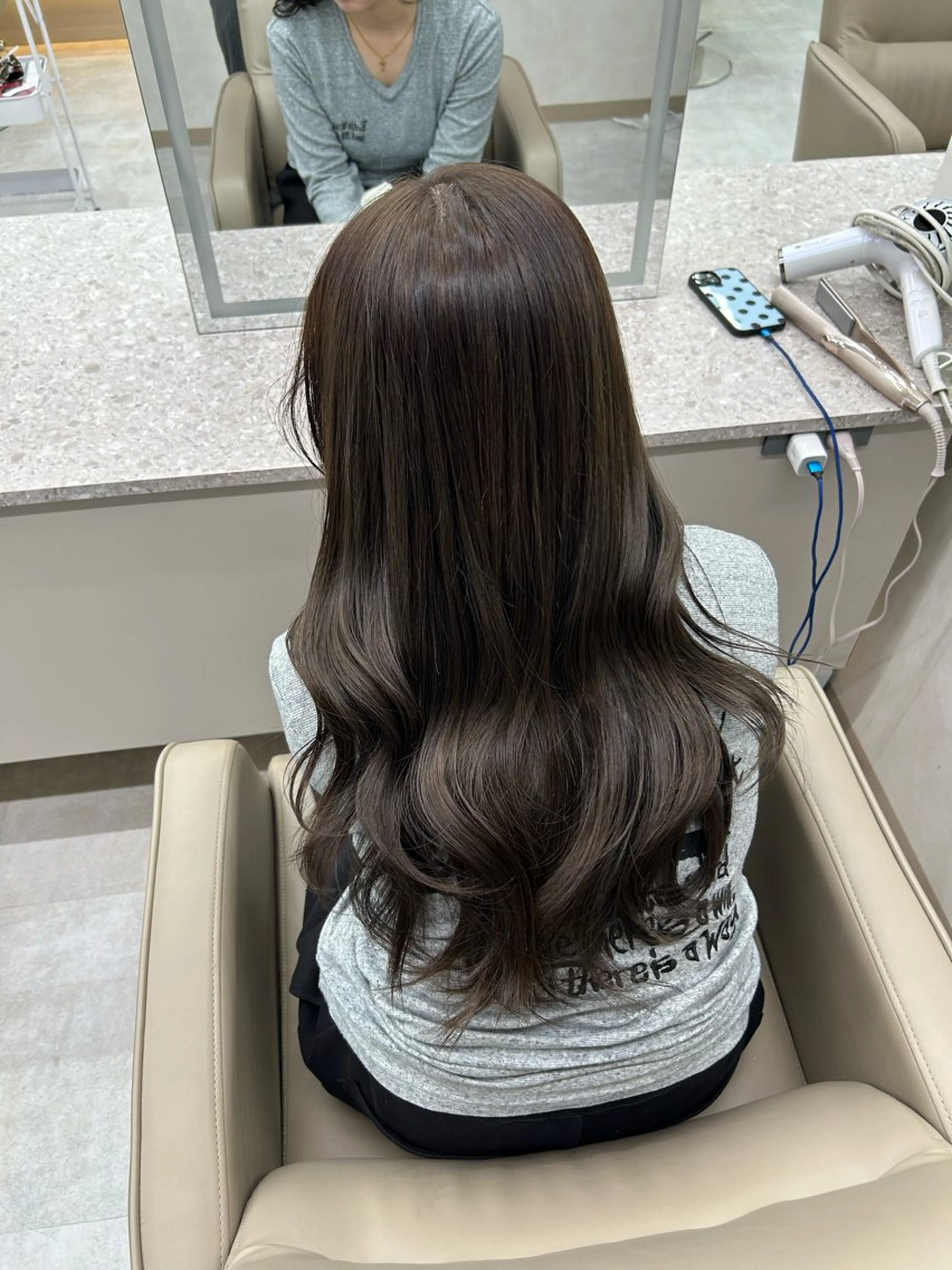 ロング カラー 🐰うる艶透明感 カラー🎀ゆずなのヘアスタイル