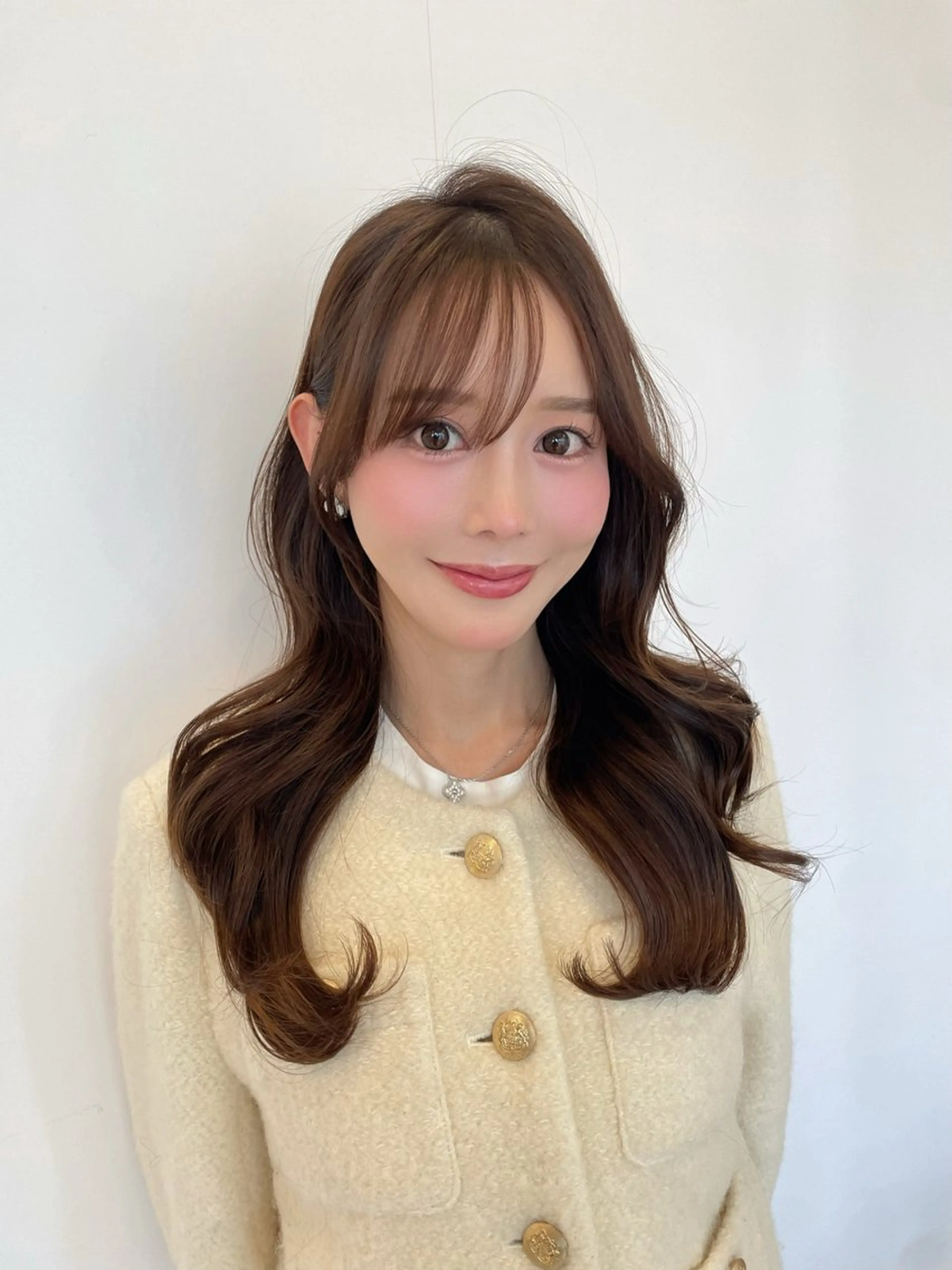 ロング カラー カット ヘアカラー トリートメント レイヤー×顔周 り×髪質改善/MIUのヘアスタイル