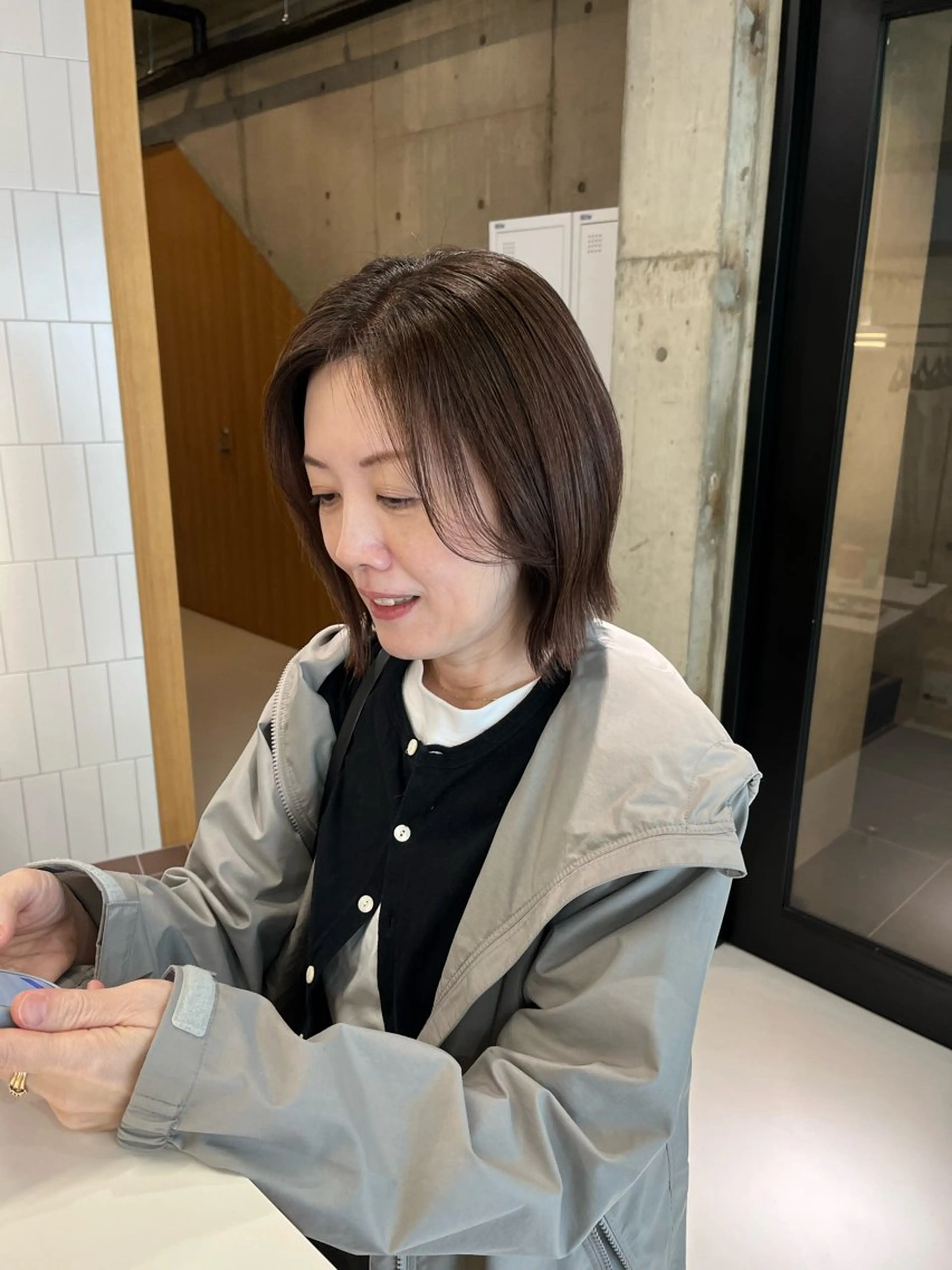 ショート 髪質改善 トリートメント カット ヘアカラー トリートメント nagi所属・横田直也／韓国風 レイヤーカット／千種のヘアスタイル