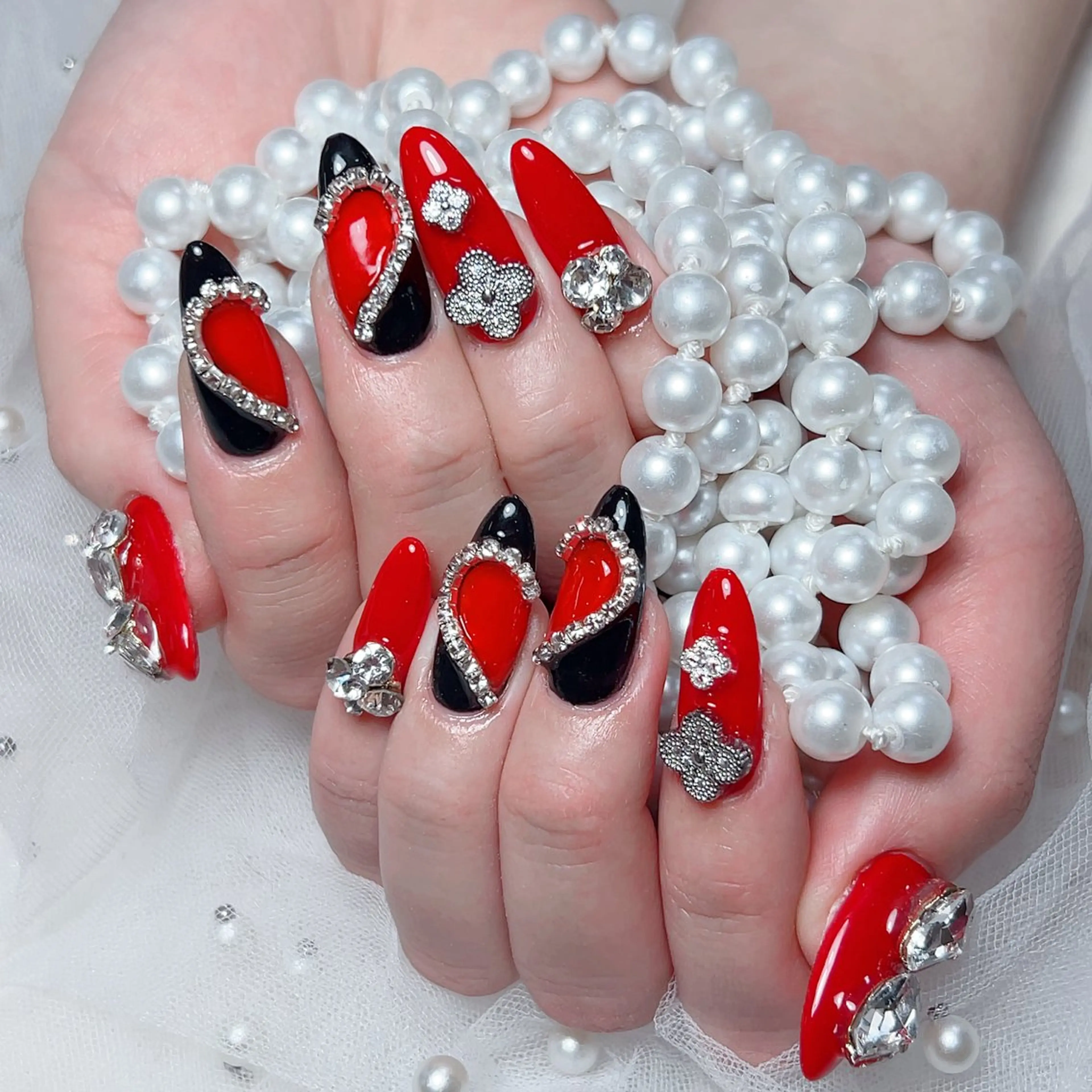 ネイル ハンドネイル M🌷nail 長さだし専門店のネイルデザイン