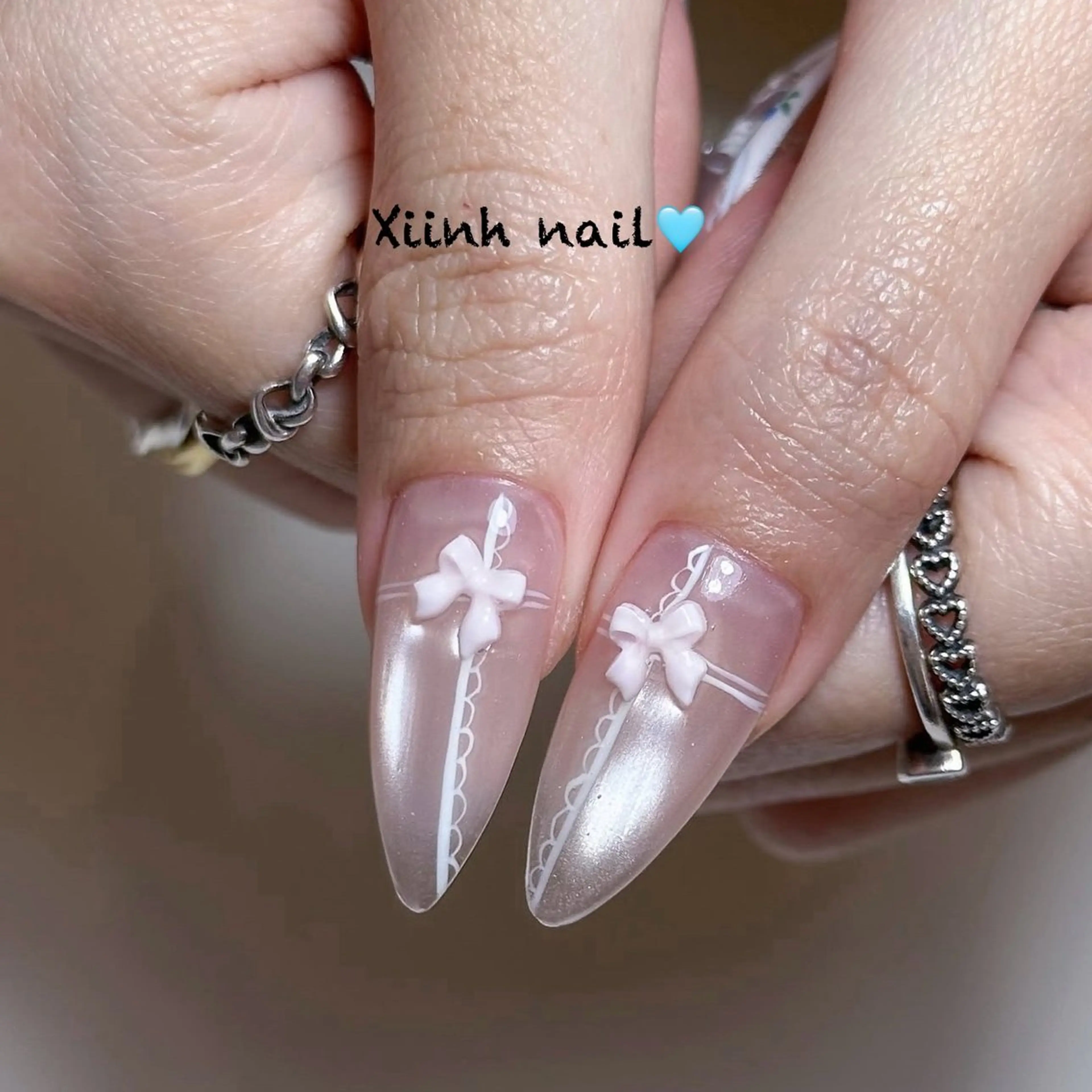 ネイル チークネイル 桜ネイル フットネイル ジェルネイル ハロウィン XIINH NAIL SALONのネイルデザイン