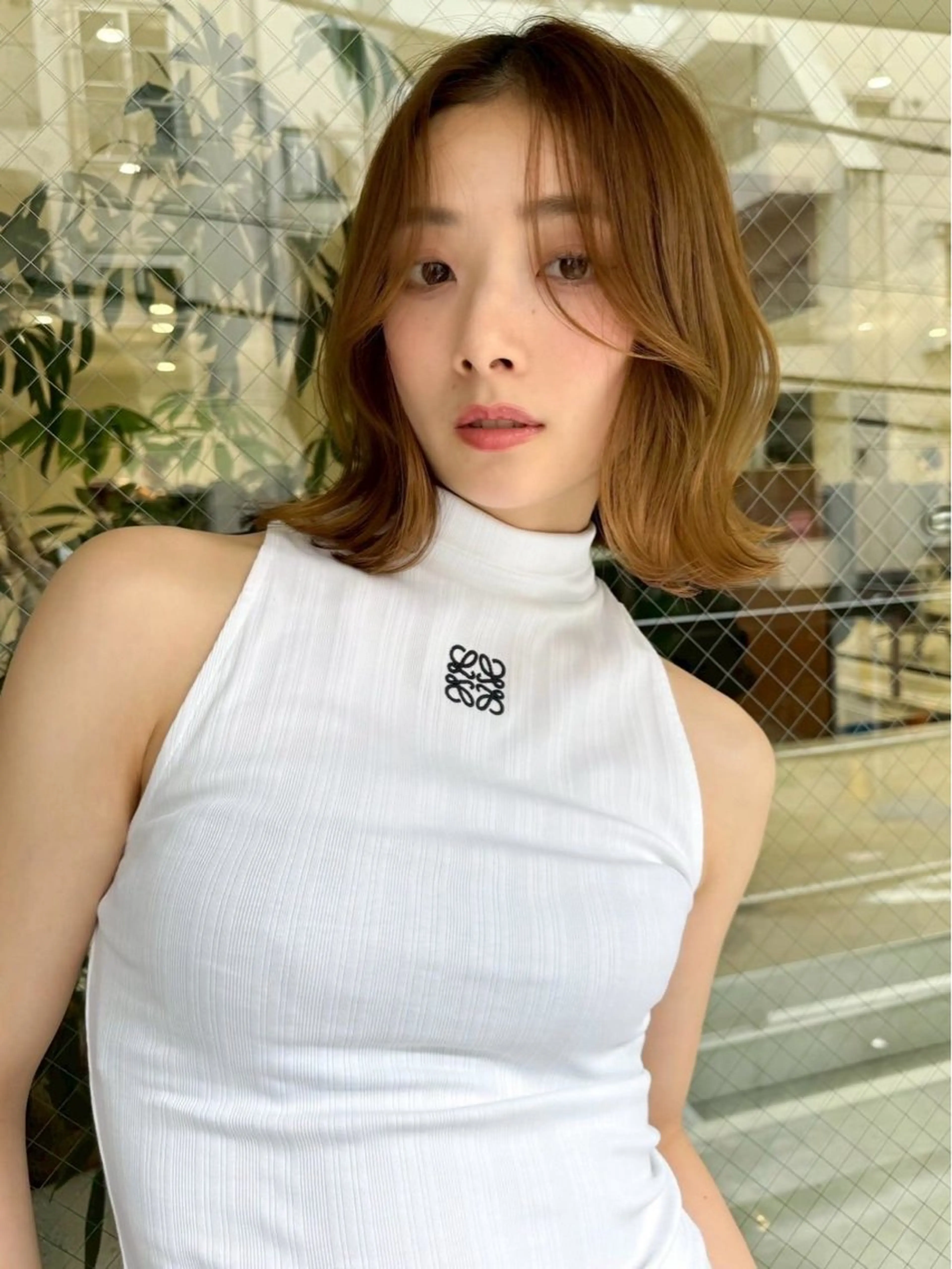 ショート ボブ 小顔カット 小顔ボブ jilblanカホのヘアスタイル