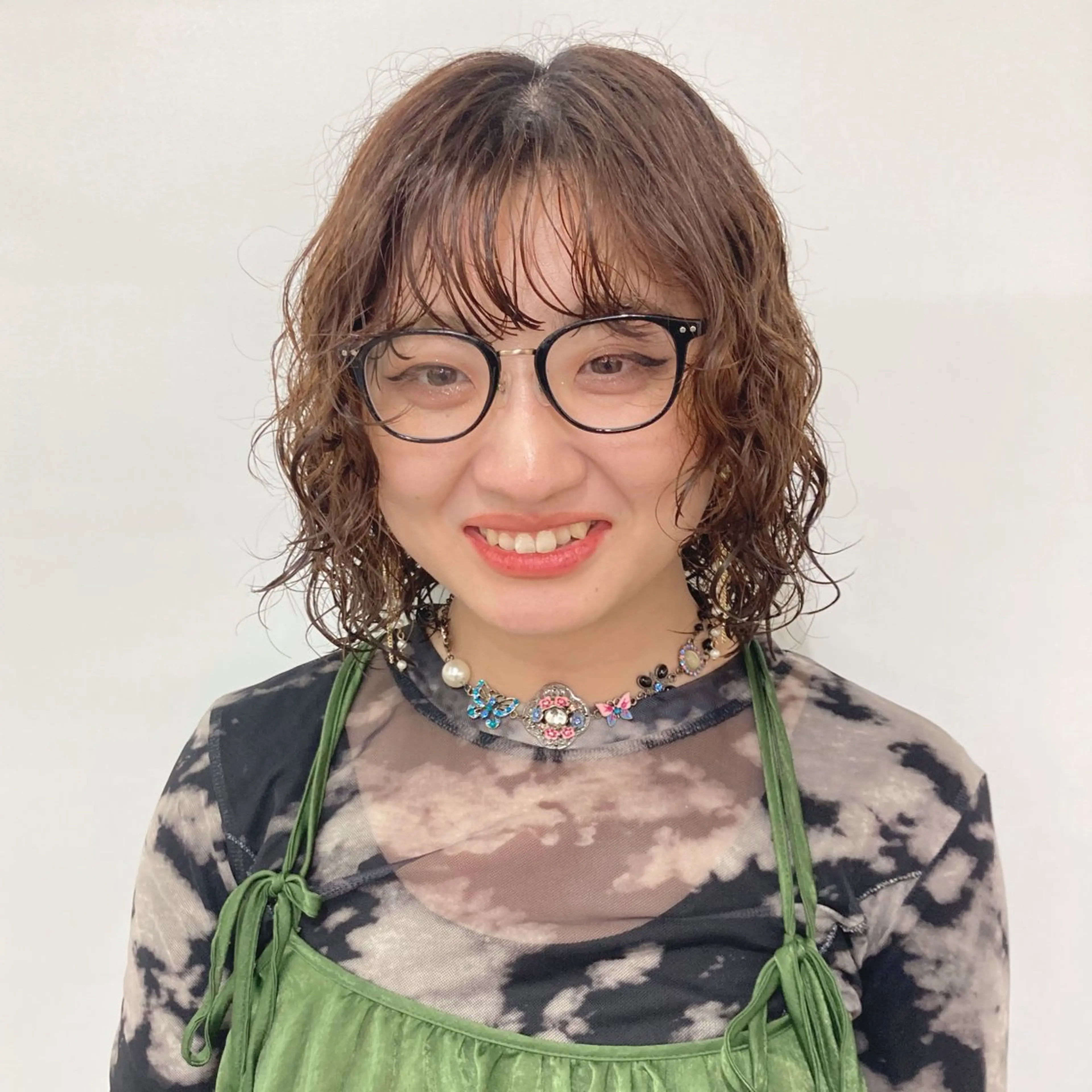 ショート カラー パーマ ウルフレイヤー エクステ/kokiのヘアスタイル