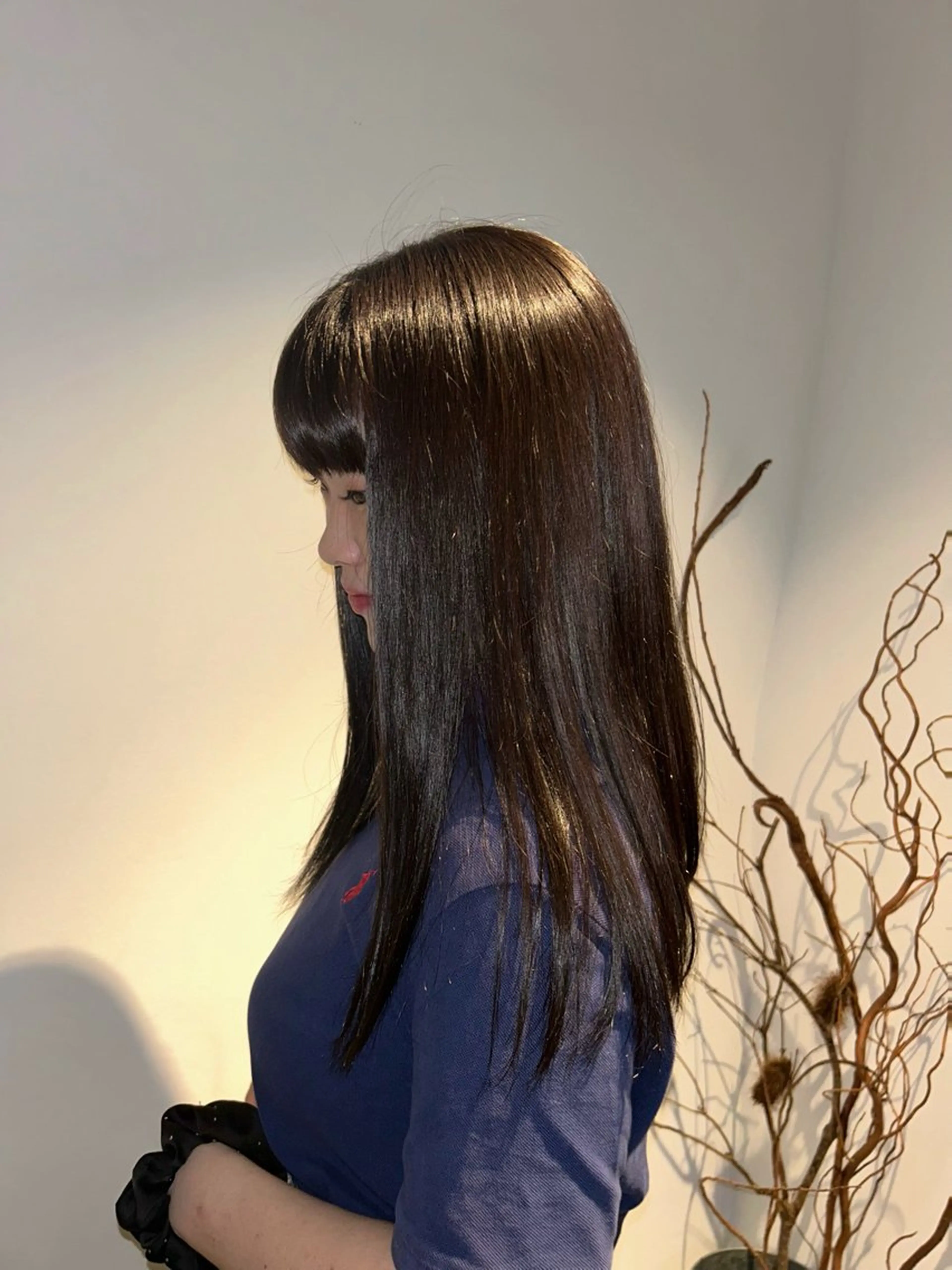 ロング カラー ブラウンカラー yokoyama hinanoのヘアスタイル