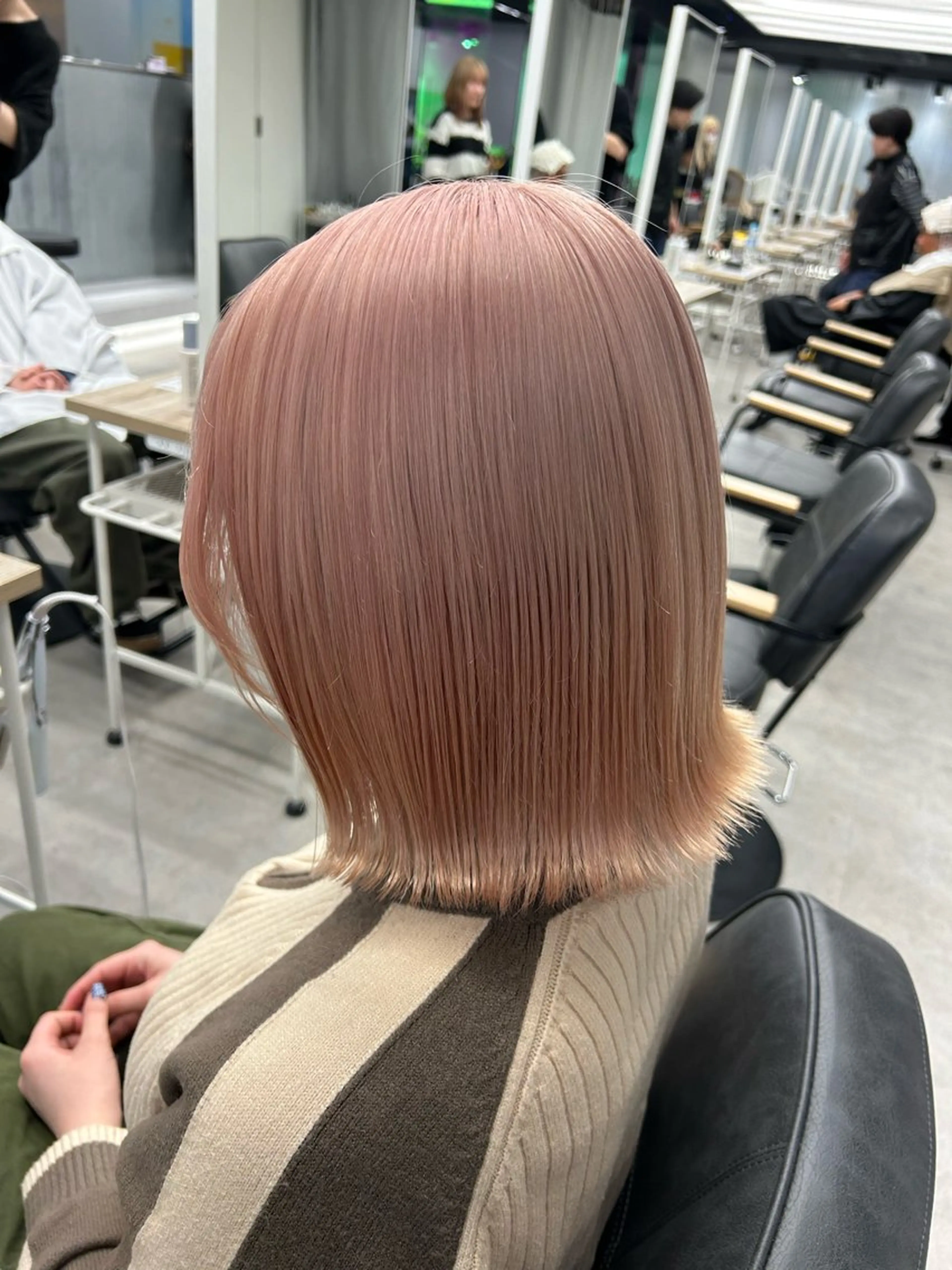 ミディアム 髪質改善 ヘアカラー トリートメント メンズ/ボブ/パーマ /くるみのマツエク・マツパデザイン