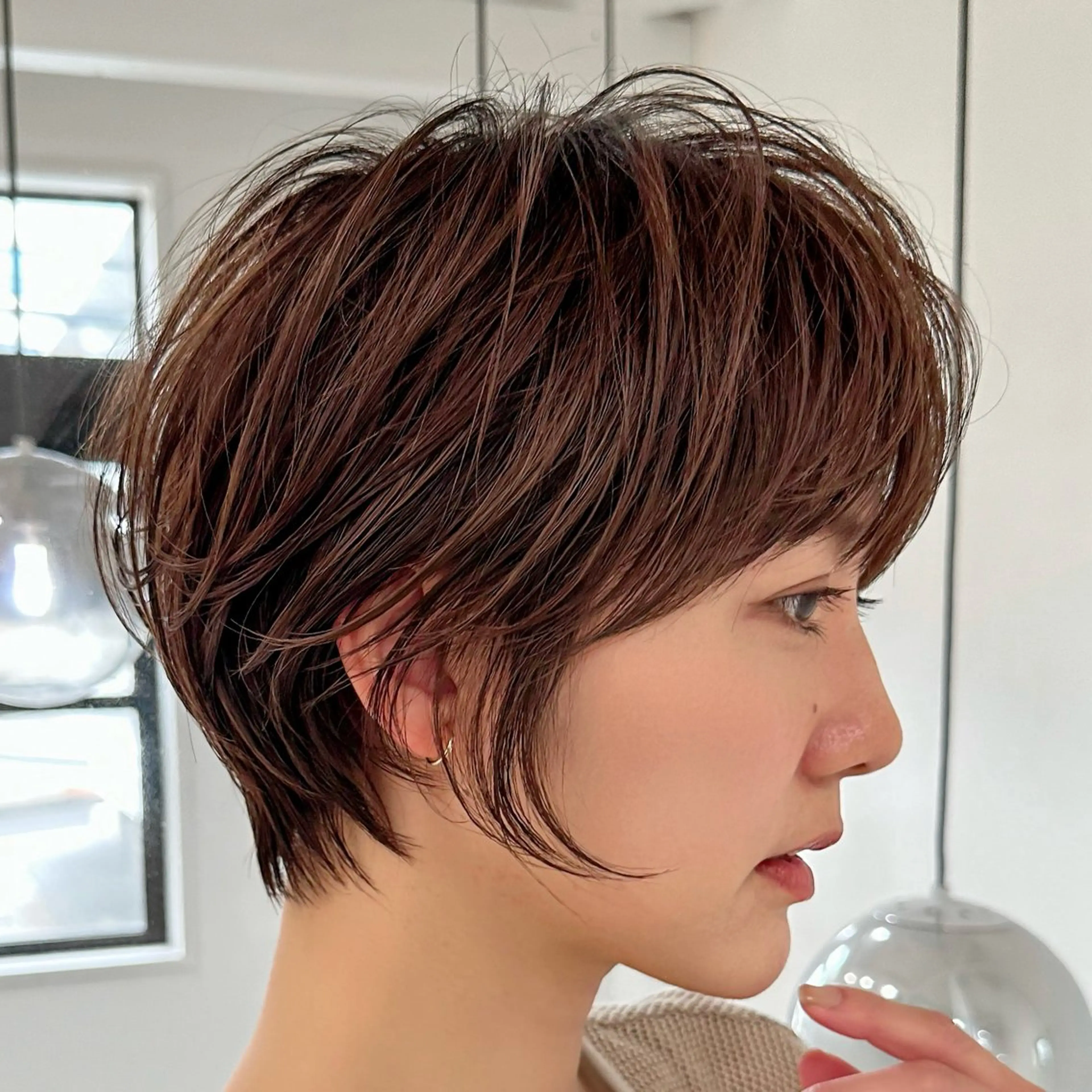 ショート ショートヘア カット ヘアカラー トリートメント ヘッドスパ taiga レイヤー /髪質改善/矯正🌈のヘアスタイル