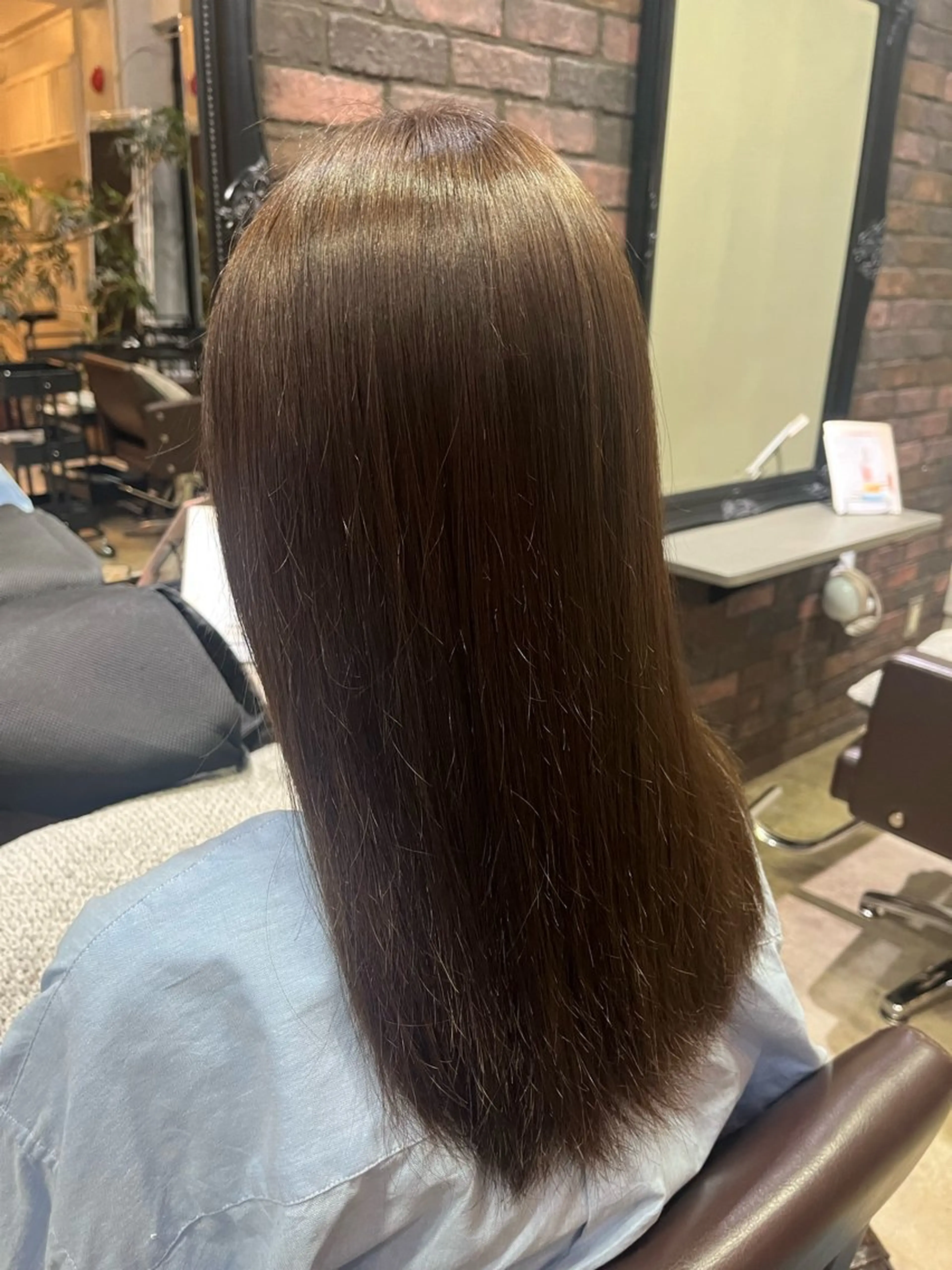 カラー ヘアカラー トリートメント 髪質改善×ブリーチ 無しWカラー🫧天神のヘアスタイル