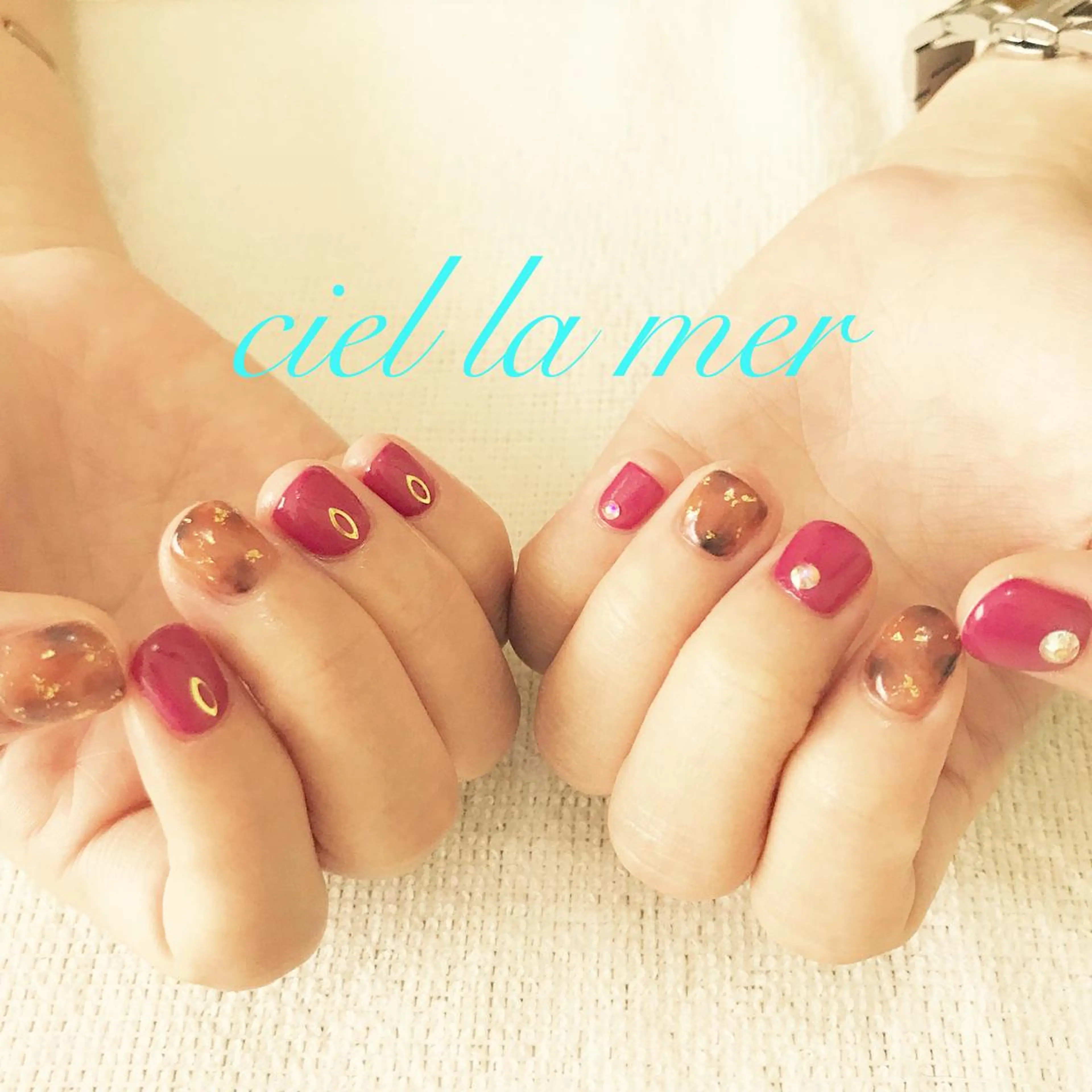 ネイル ハンドネイル フットネイル ciel la merのネイルデザイン