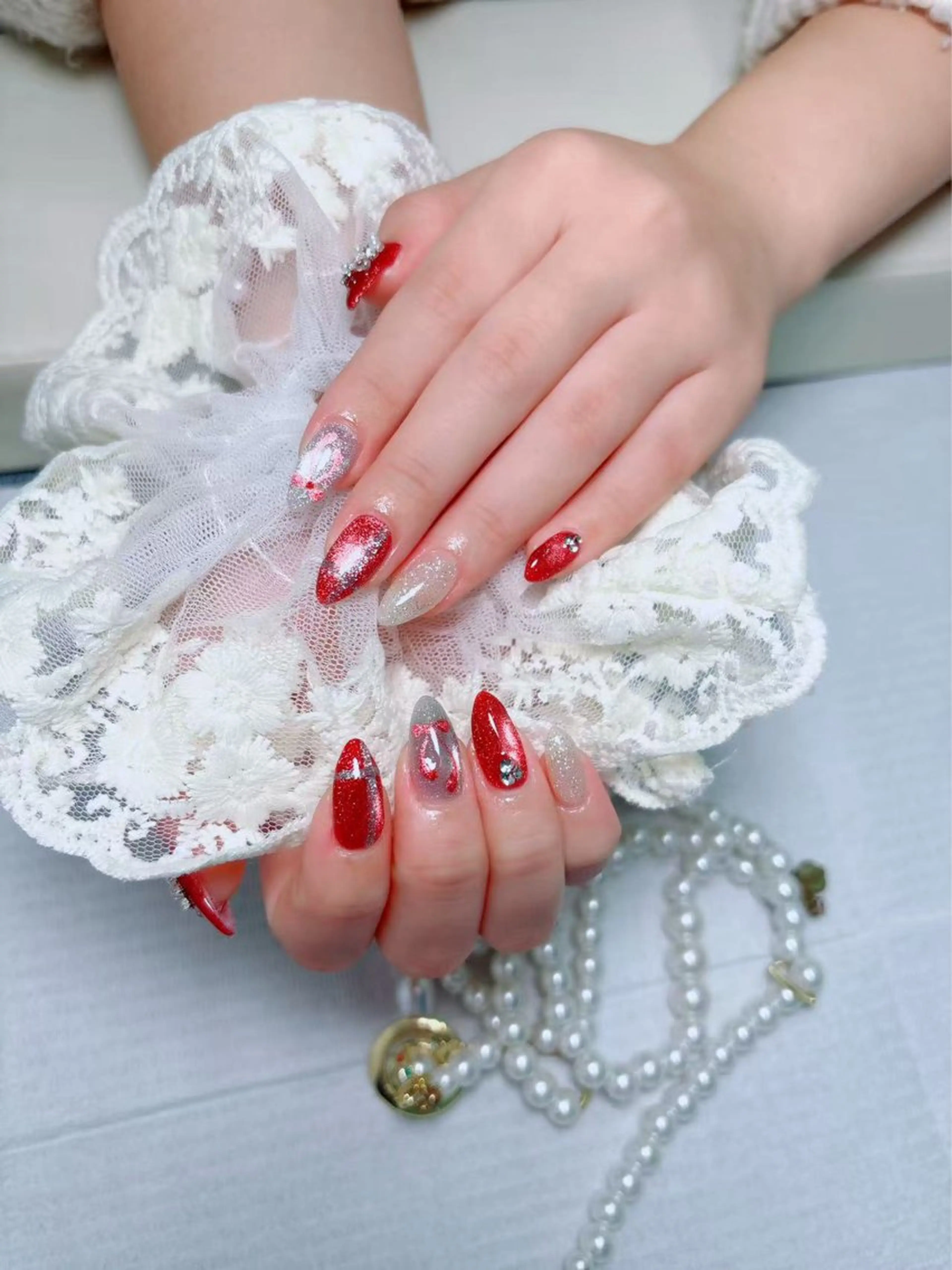 セミロング ハンドネイル Nail Salon Celine 柏店所属・Nail Salon Celine柏店のネイルデザイン