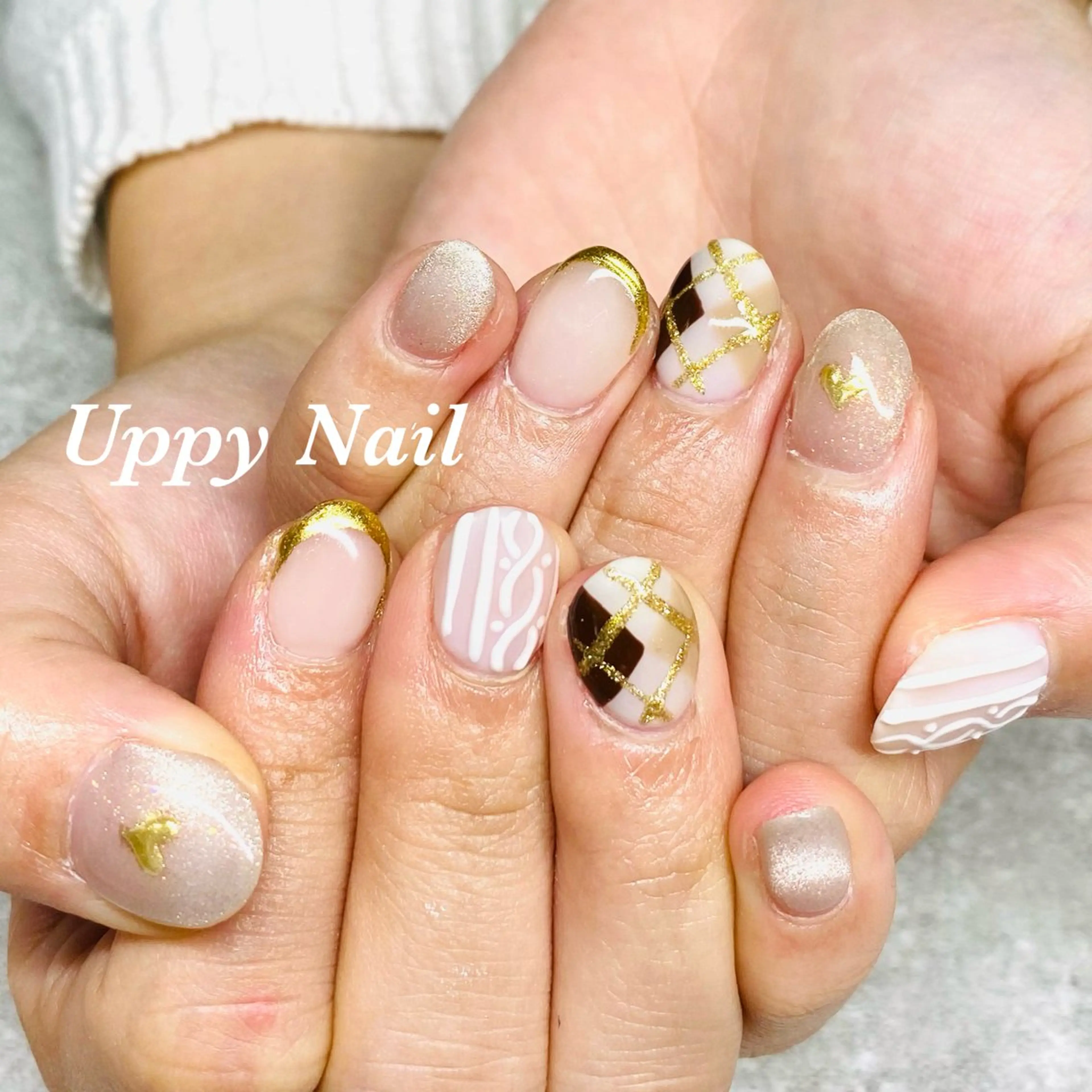 ネイル 冬ネイル ハンドネイル Uppy Nail ukyoのネイルデザイン
