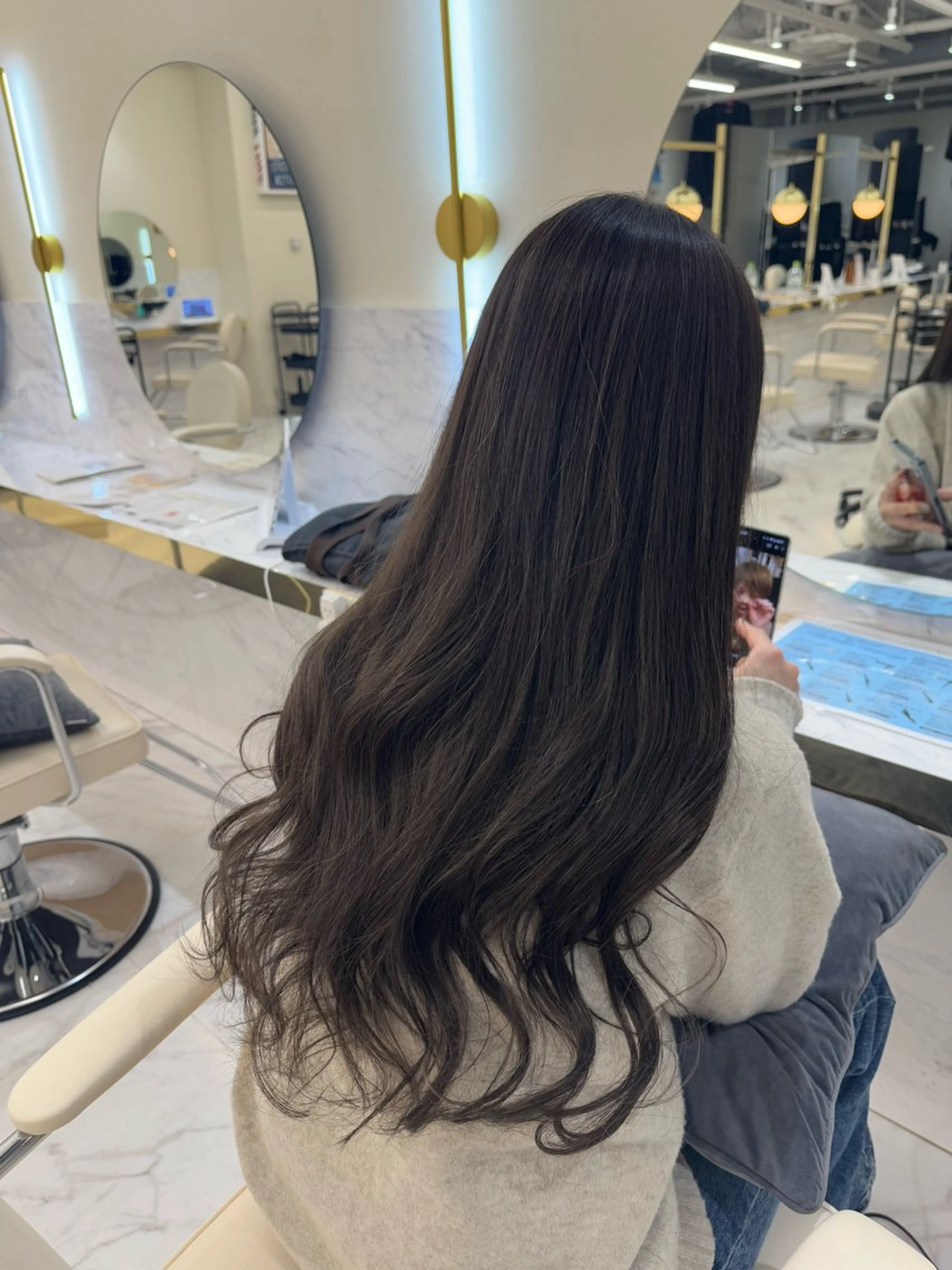 ロング カラー ブラウンカラー ハイライトカラー ハイライト ヘアカラー トリートメント 髪質改善🫧 カラー特化/Hinaのヘアスタイル