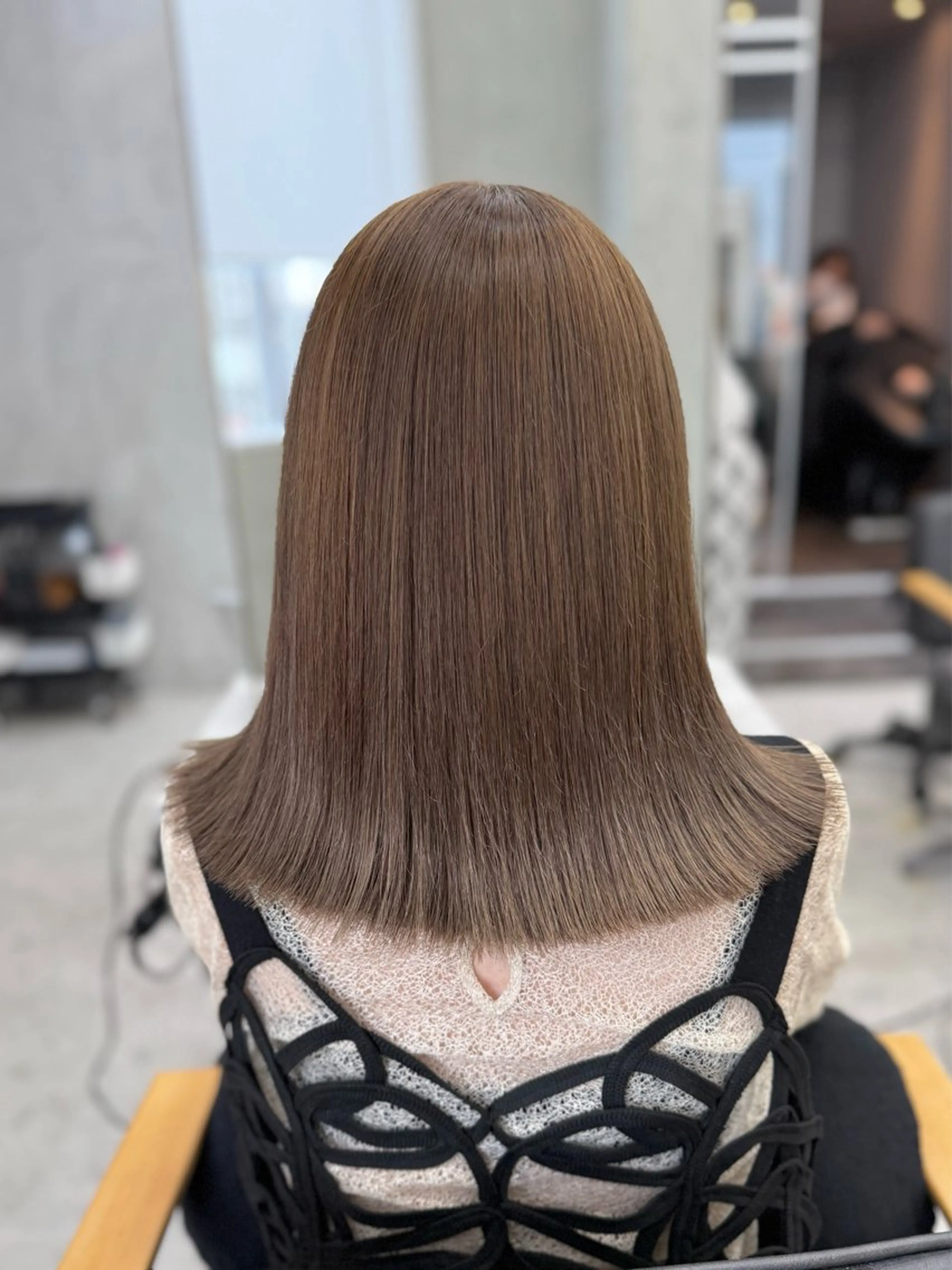 ミディアム カラー カット ヘアカラー トリートメント 似合わせカラー/ヘア セット💐本多恵美のヘアスタイル