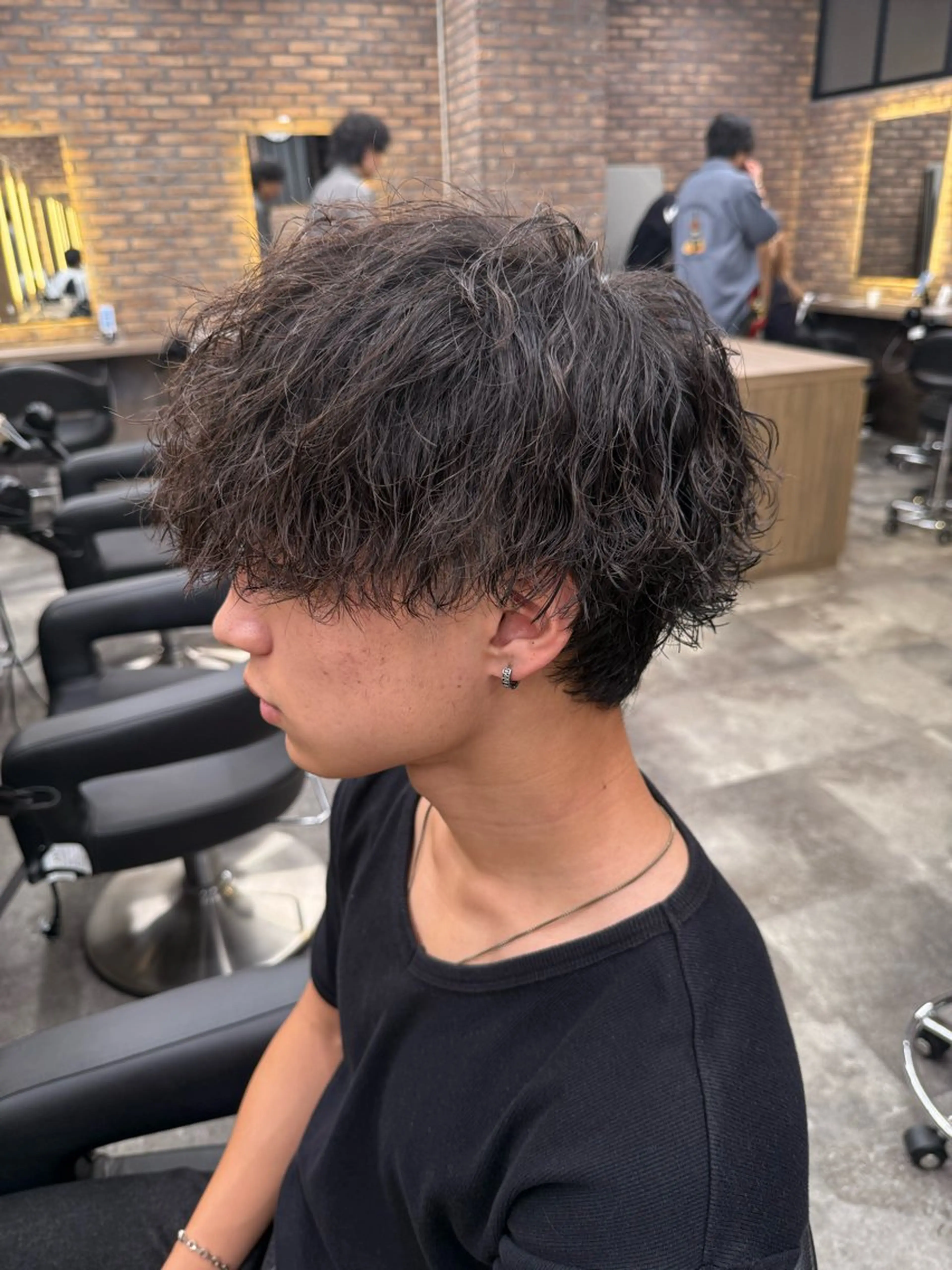 ショート カラー パーマ ヘアアレンジ メンズ キッズ 🔷横浜1のパーマ 職人🔷将太郎のヘアスタイル