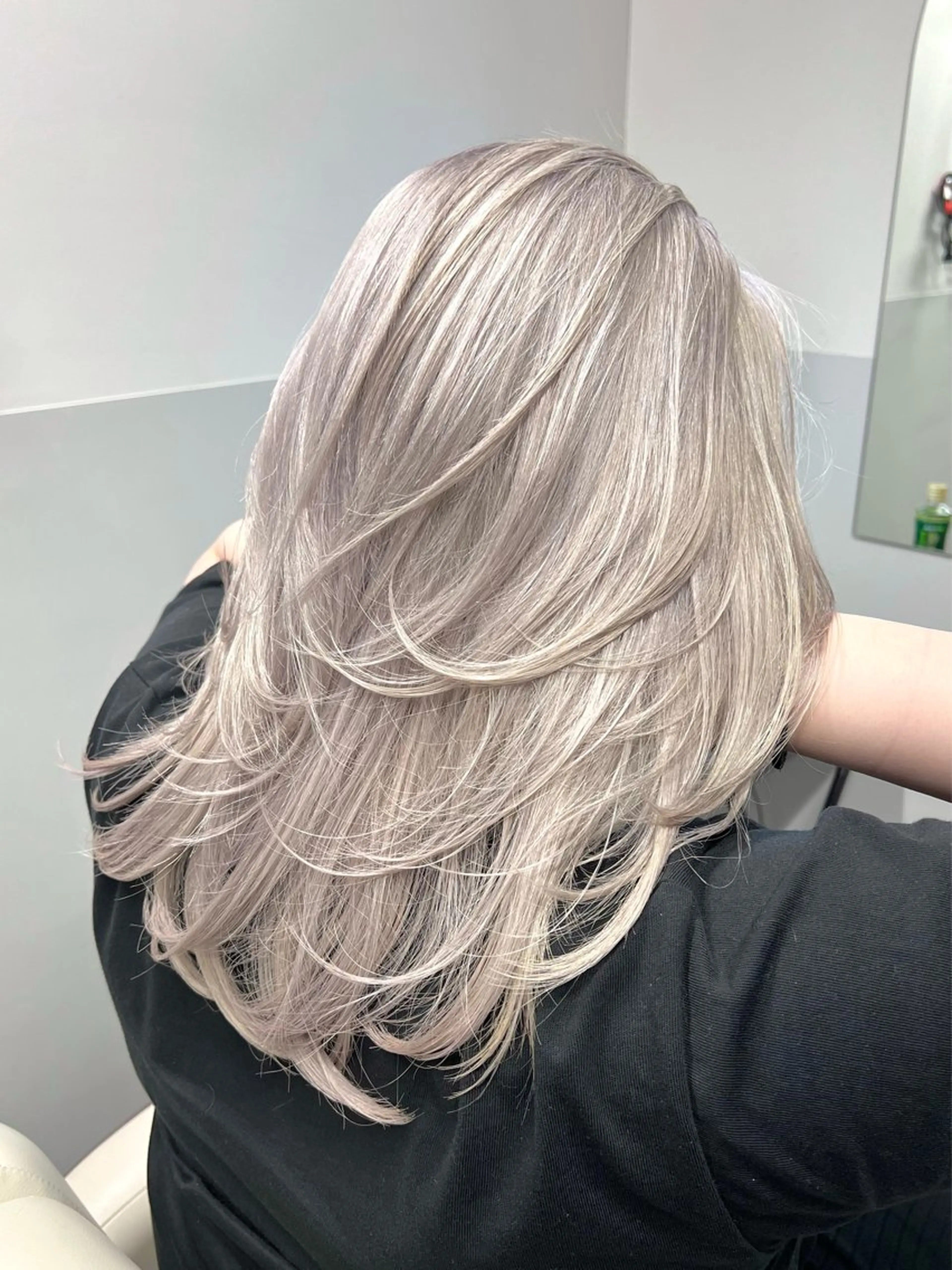 ミディアム カラー EGO所属・ブリーチカラー💖 rukaのヘアスタイル