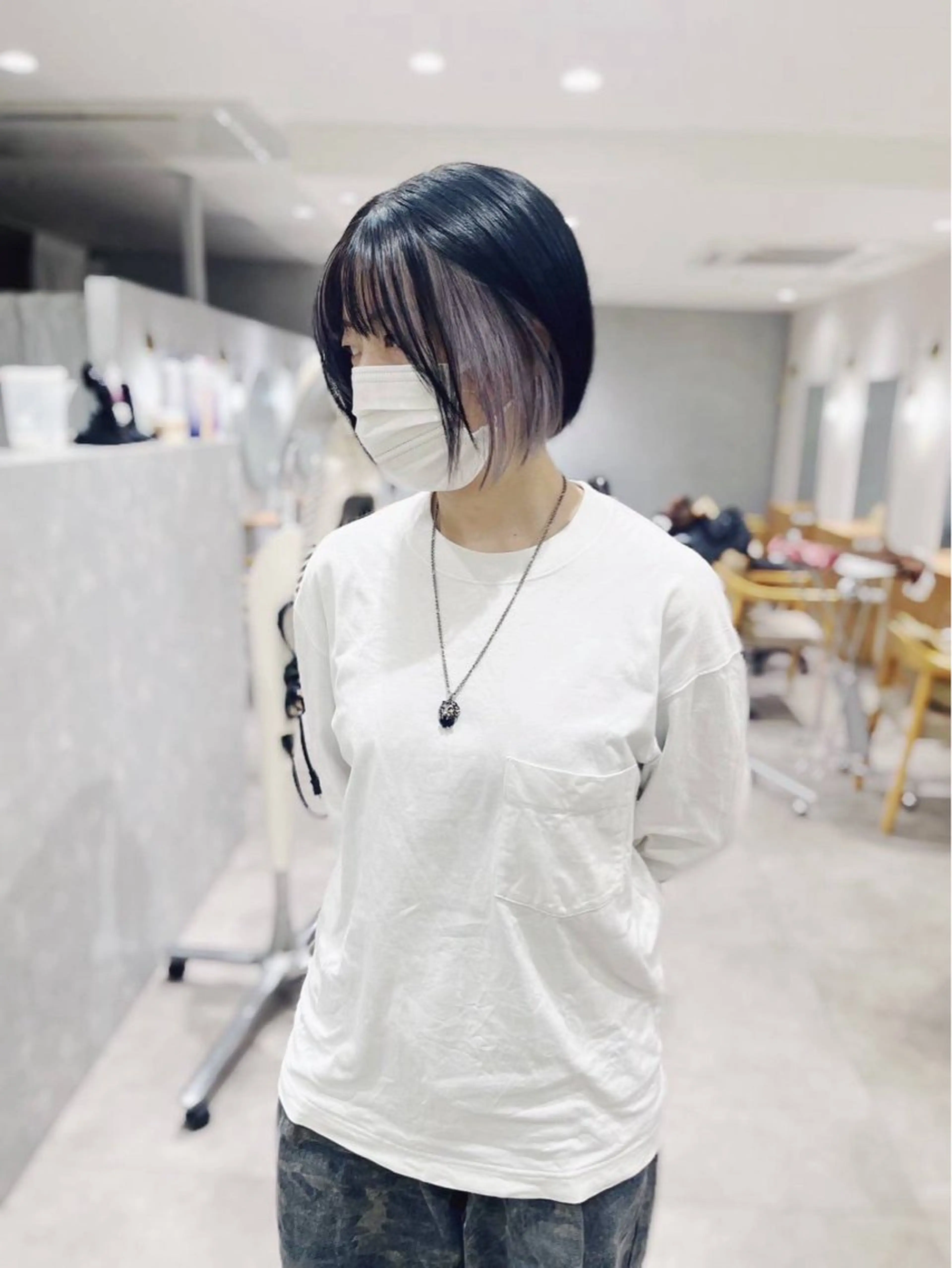 【なんだかお洒落、大人女性】カット＋インナーカラー＋全体カラー12100円の写真