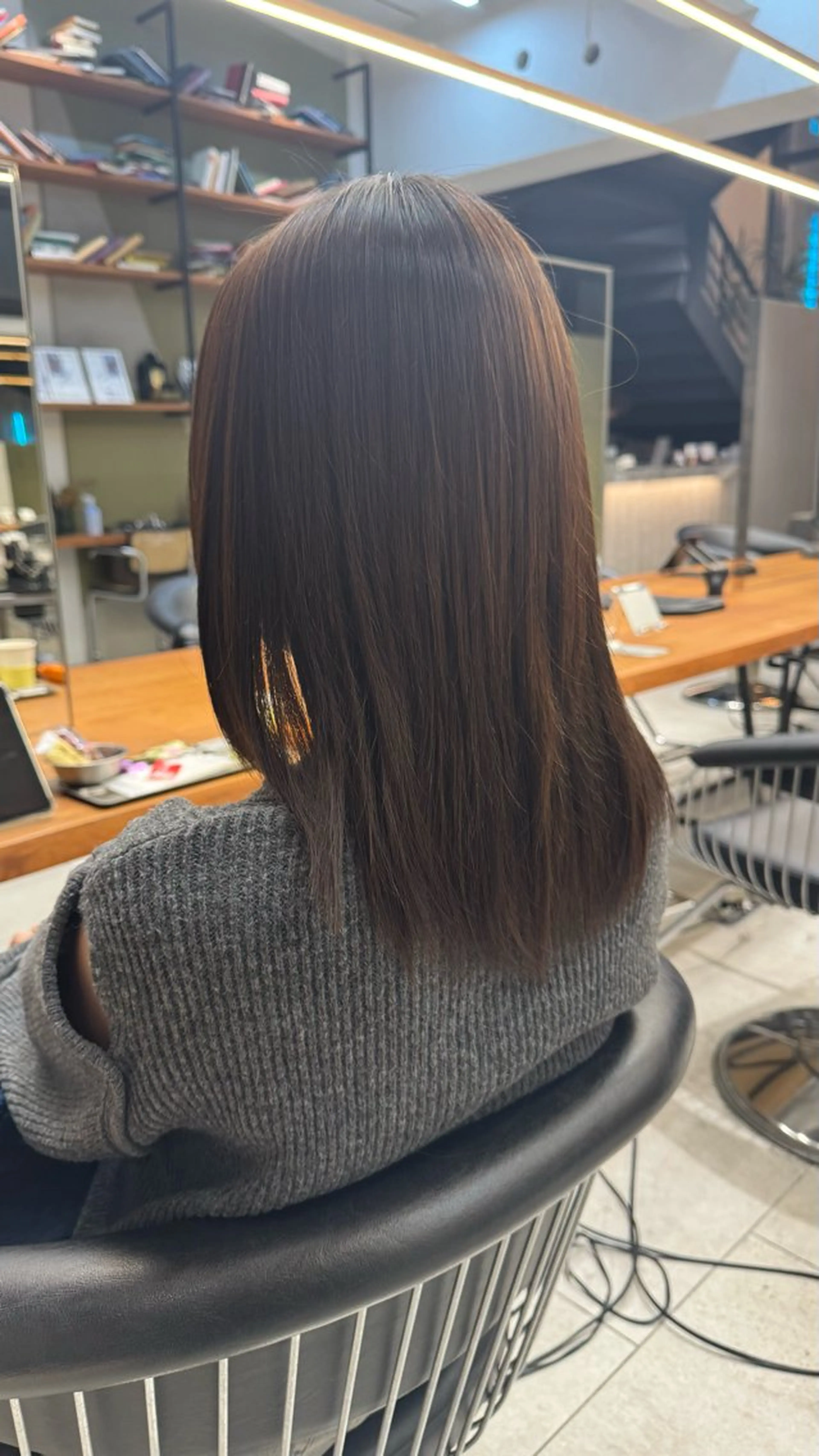 ミディアム 縮毛矯正 sweetroom平塚所属・⭐️カラーSweet Room氷室翔也⭐️のヘアスタイル