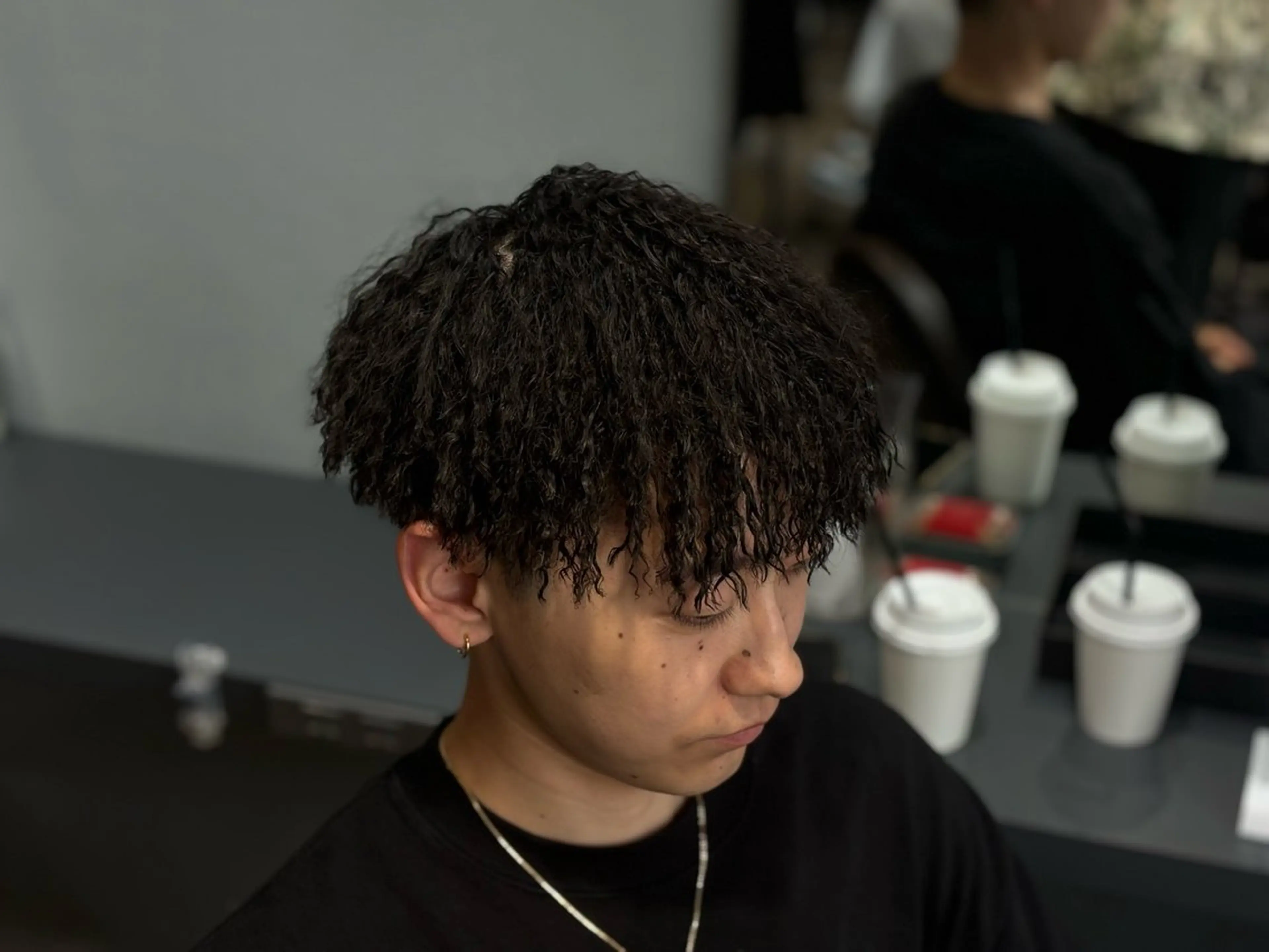 パーマ メンズ カット パーマ メンズパーマのプロ 川野翔太のヘアスタイル