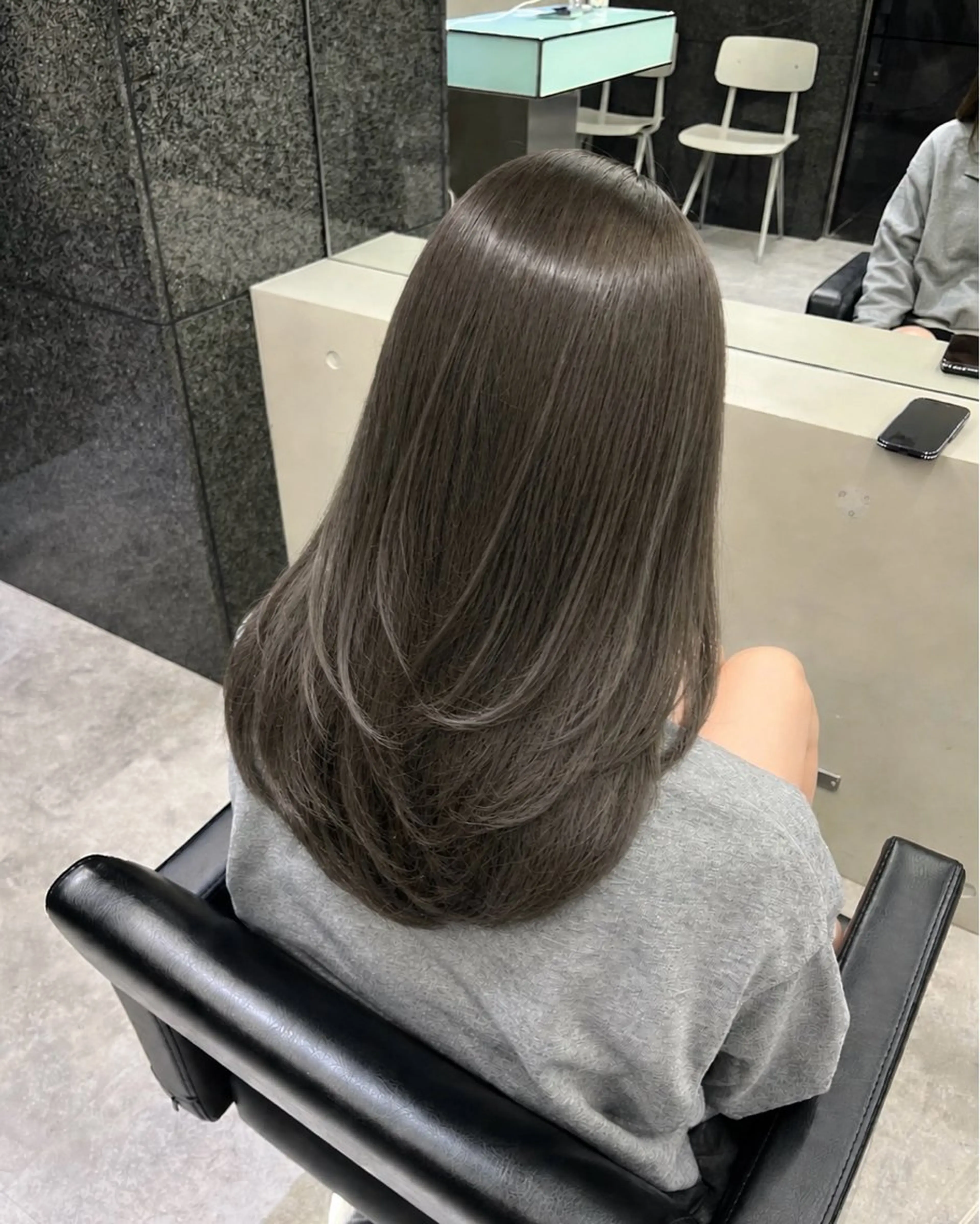 ミディアム レイヤーカット カット ヘアカラー トリートメント 艶カラー/レイヤー/ 似合せ/ Fureaのヘアスタイル