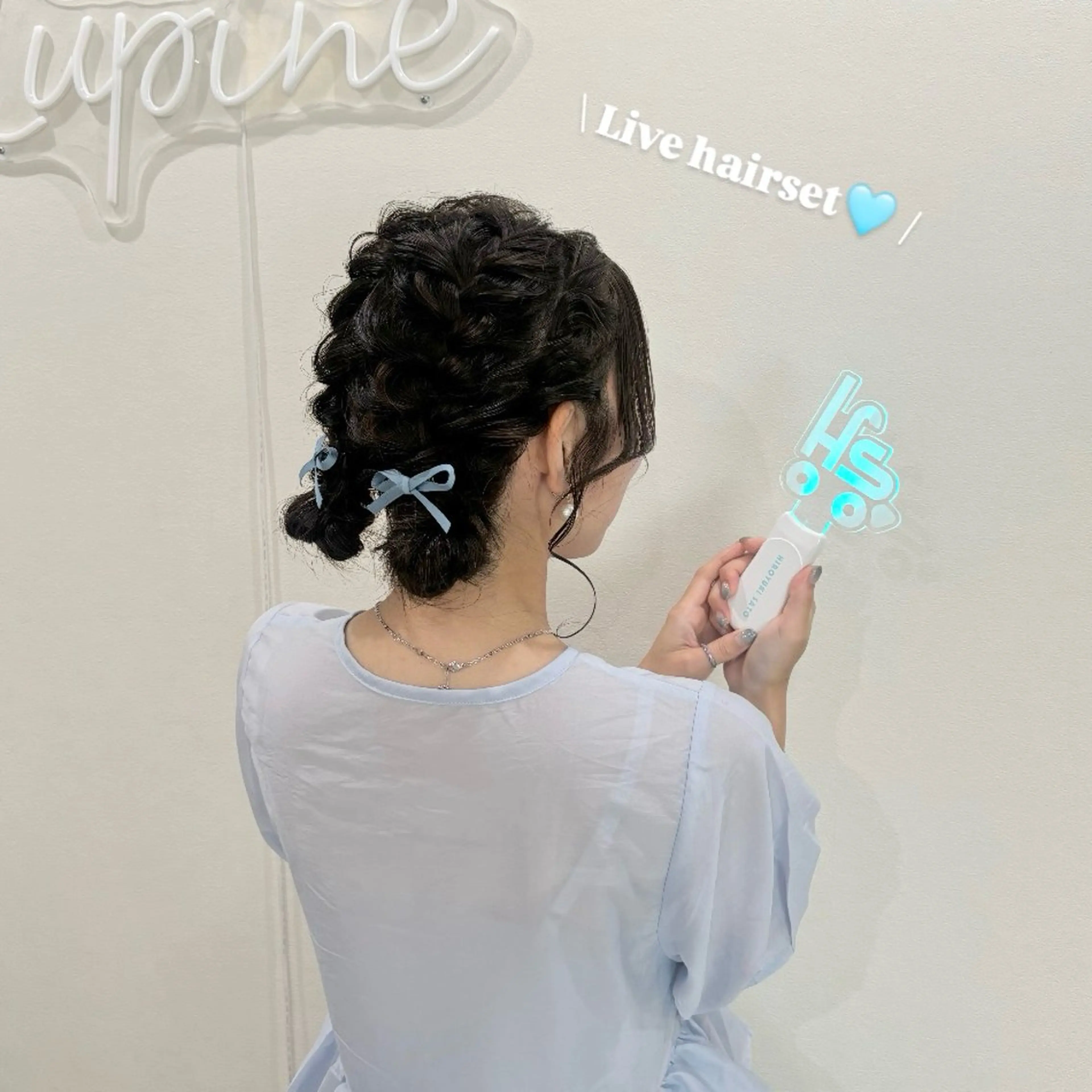 セミロング ヘアアレンジ ヘアセット 透明感カラー🎀 Honokaのヘアスタイル