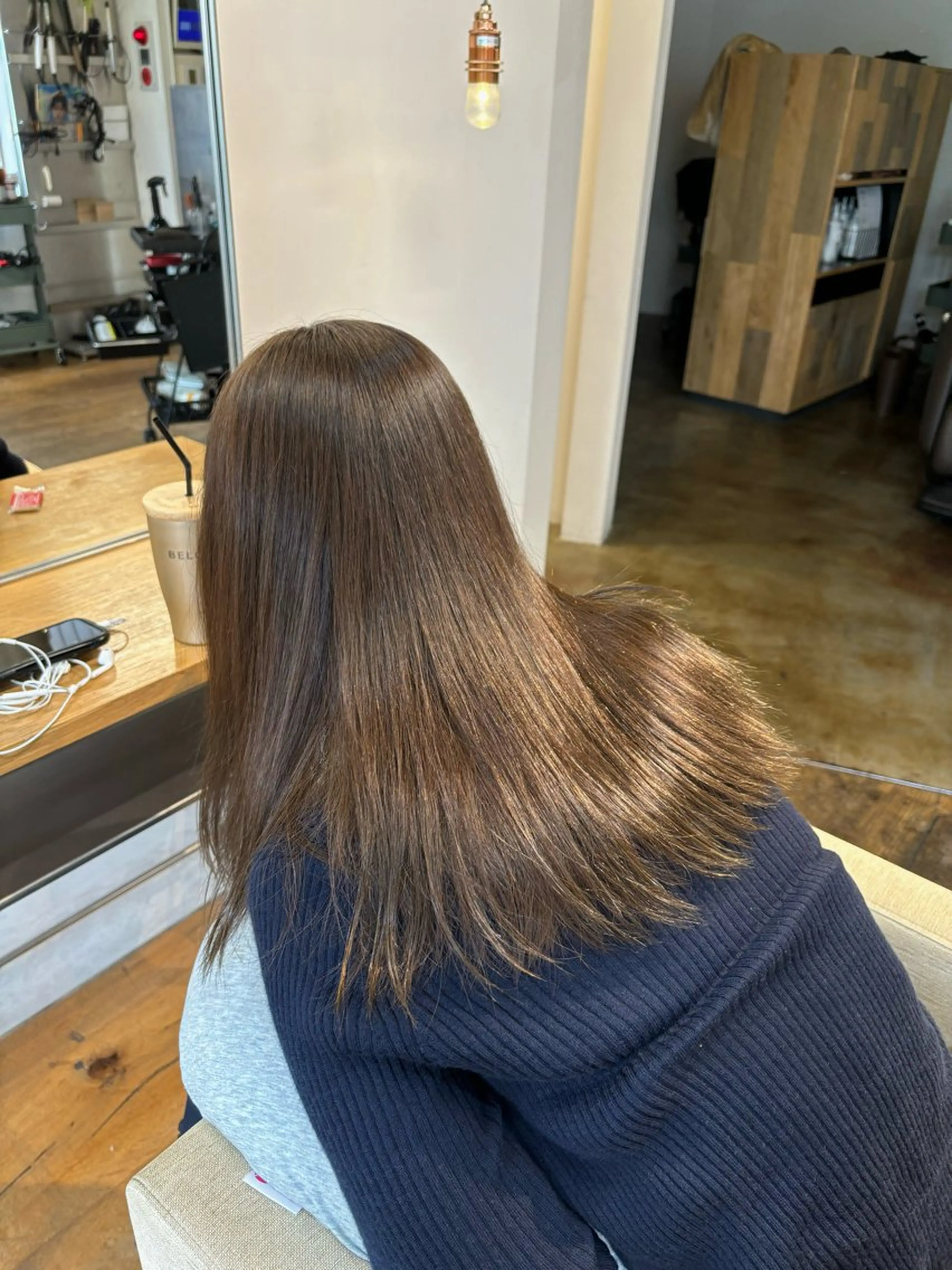 ロング カラー ベージュカラー ブリーチ 透明感カラー ダブルカラー ブリーチなしカラー BELO/ yuzuのヘアスタイル
