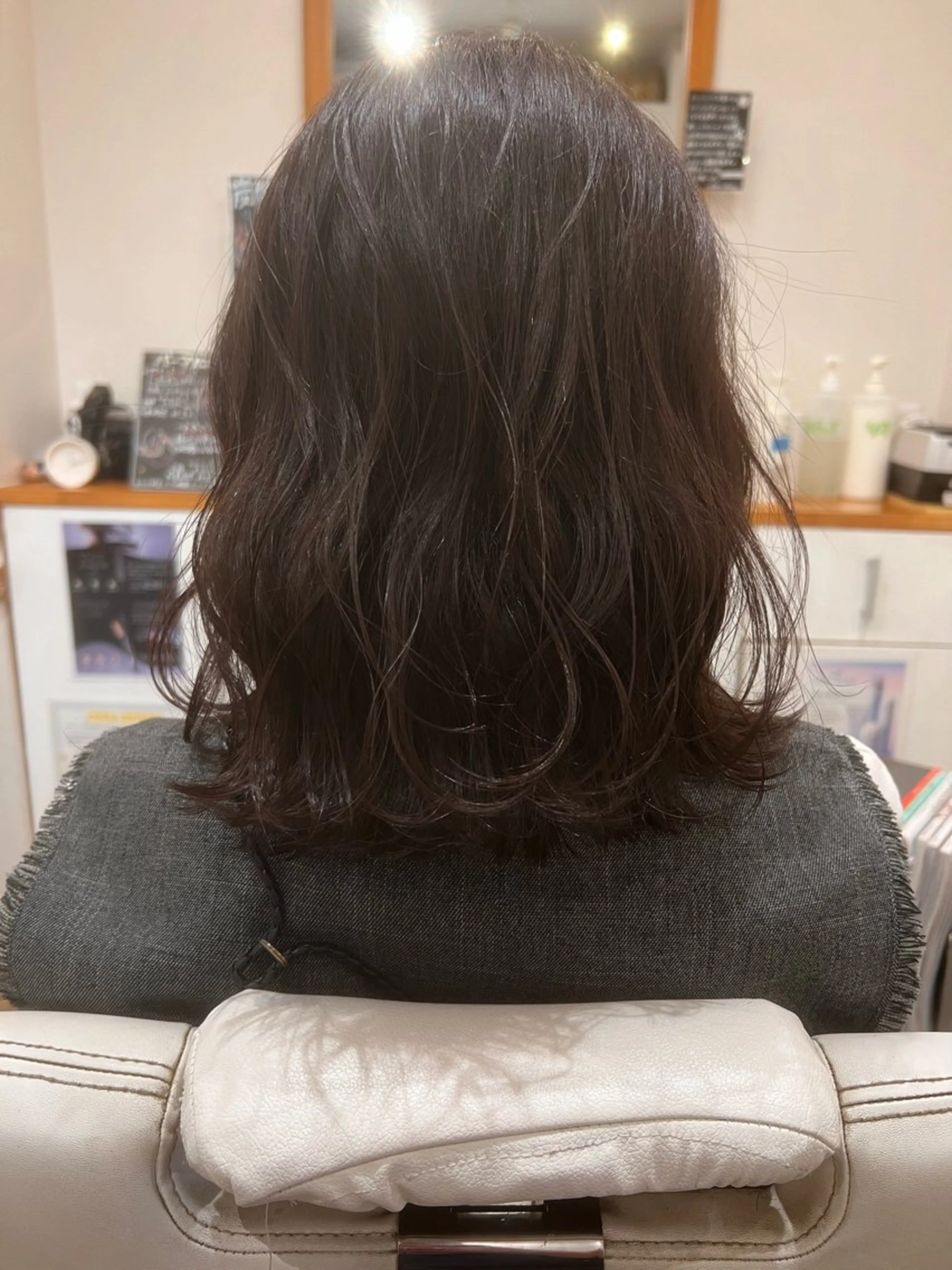 ミディアム カラー カット ヘアカラー トリートメント アザマ　ヤスカツ _rosso 川口のヘアスタイル