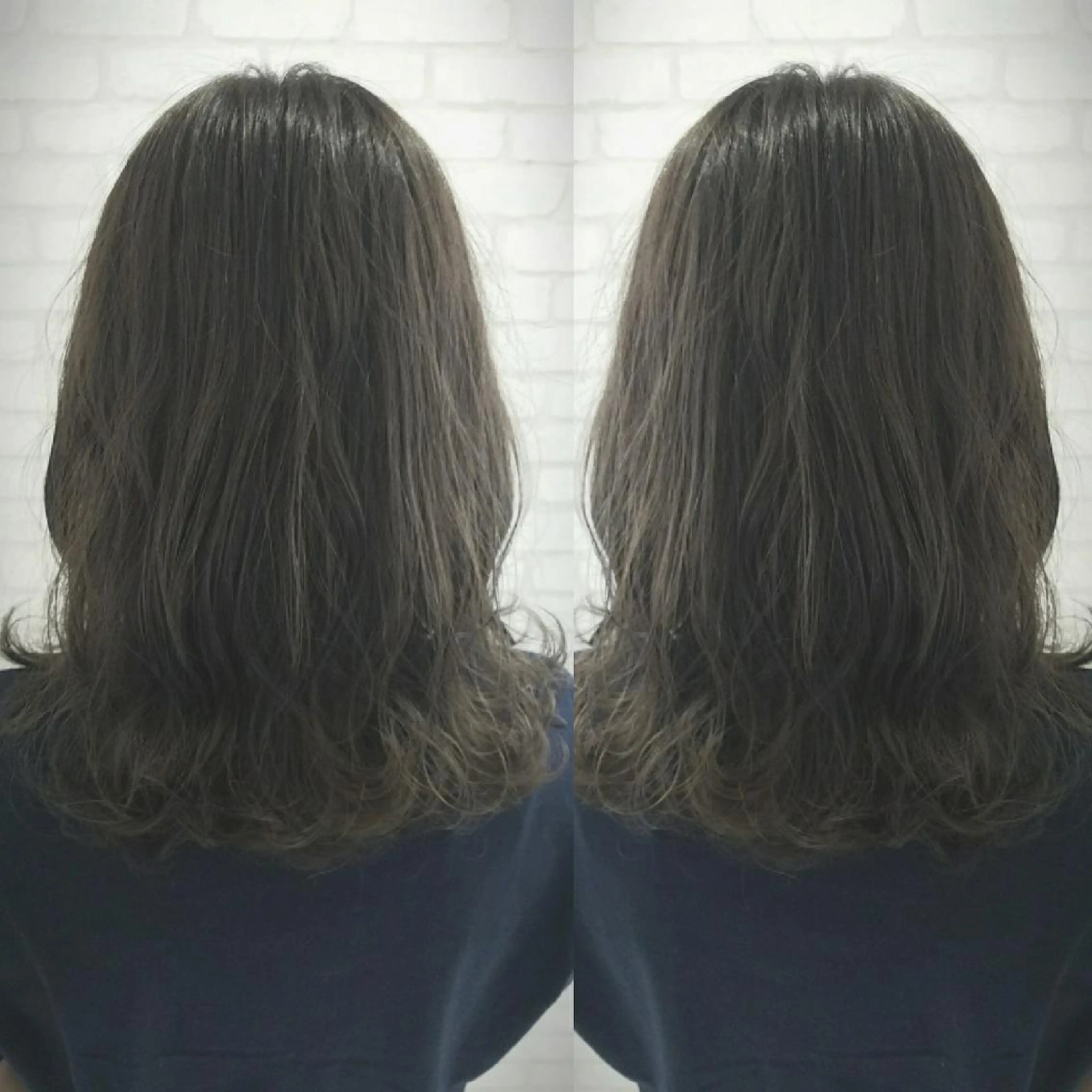 ミディアム 今中 小百合のヘアスタイル