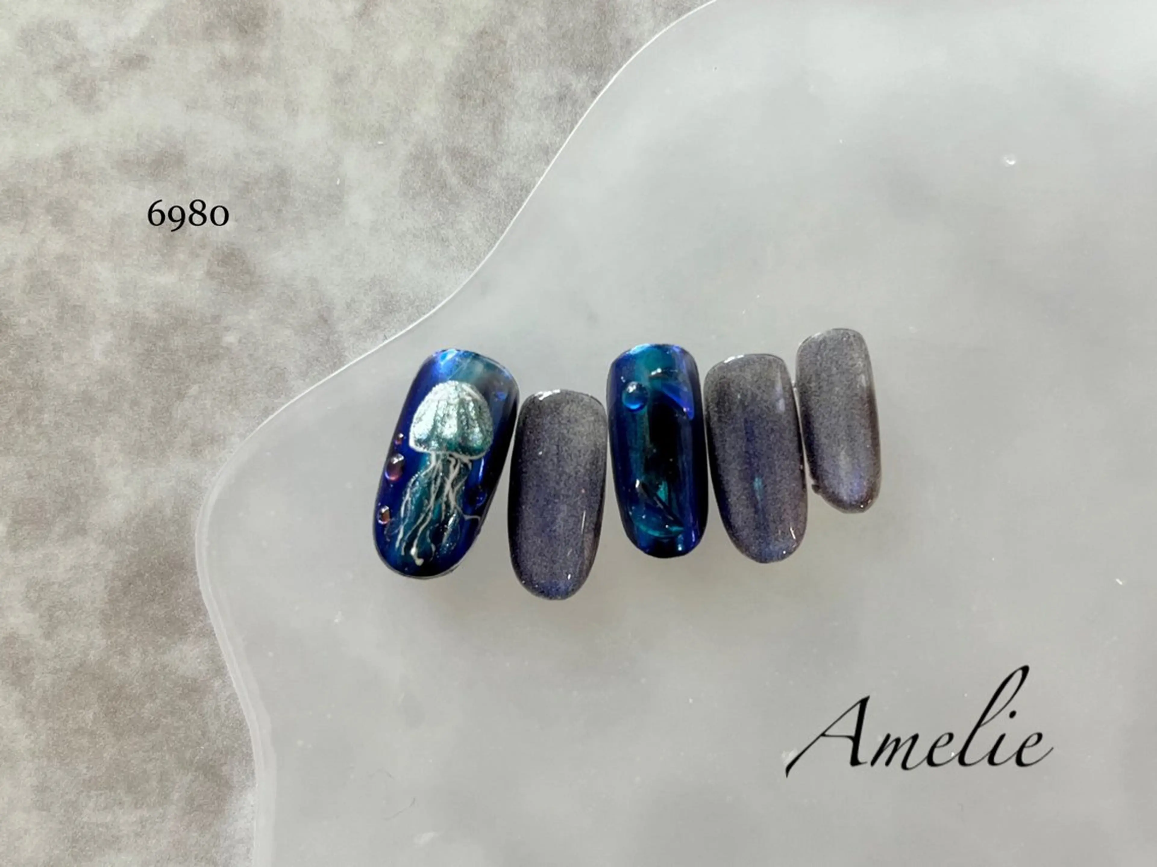 ネイル ハンドネイル いちじゅう あおいのネイルデザイン