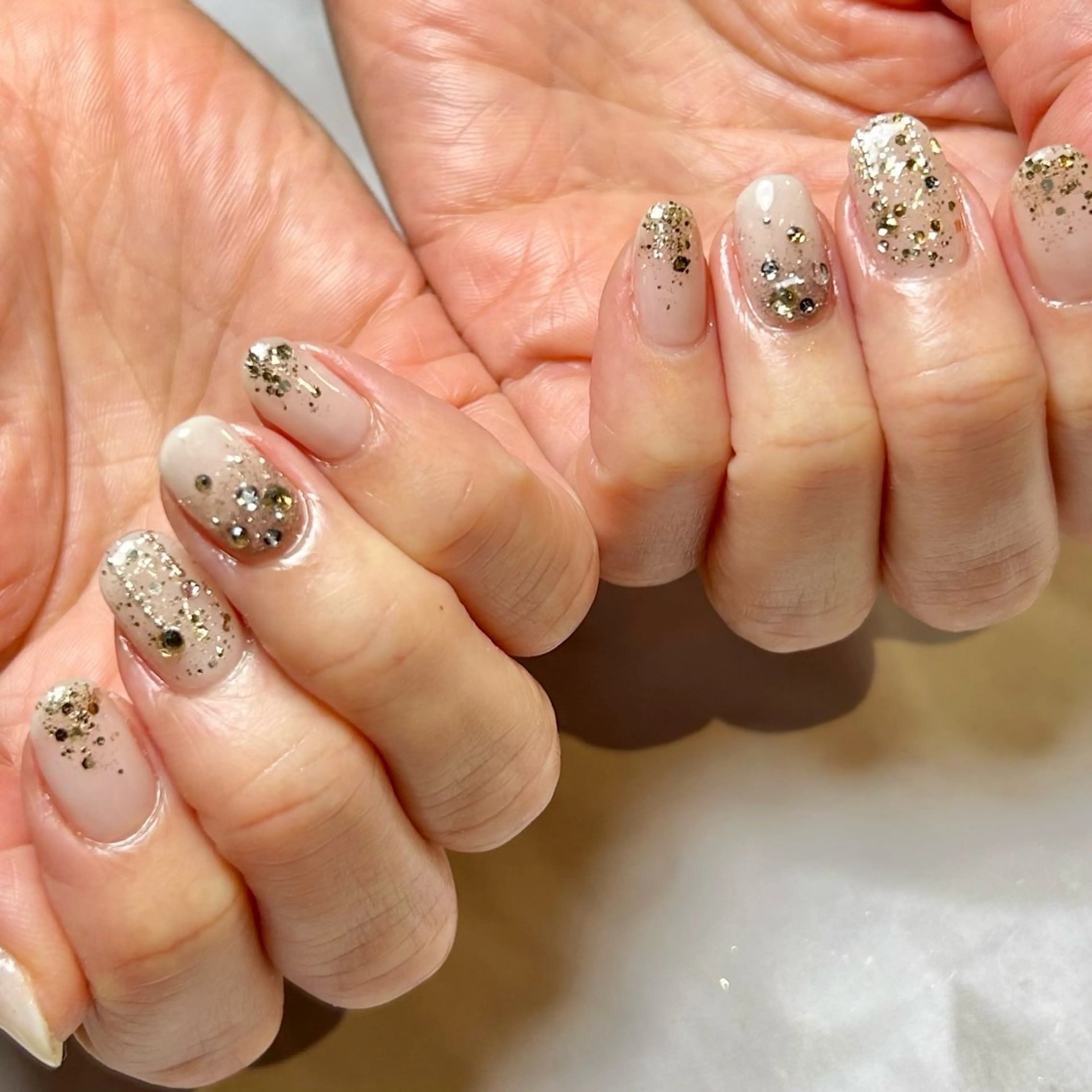 ネイル キラキラネイル ハンドネイル Reflection marikoのネイルデザイン