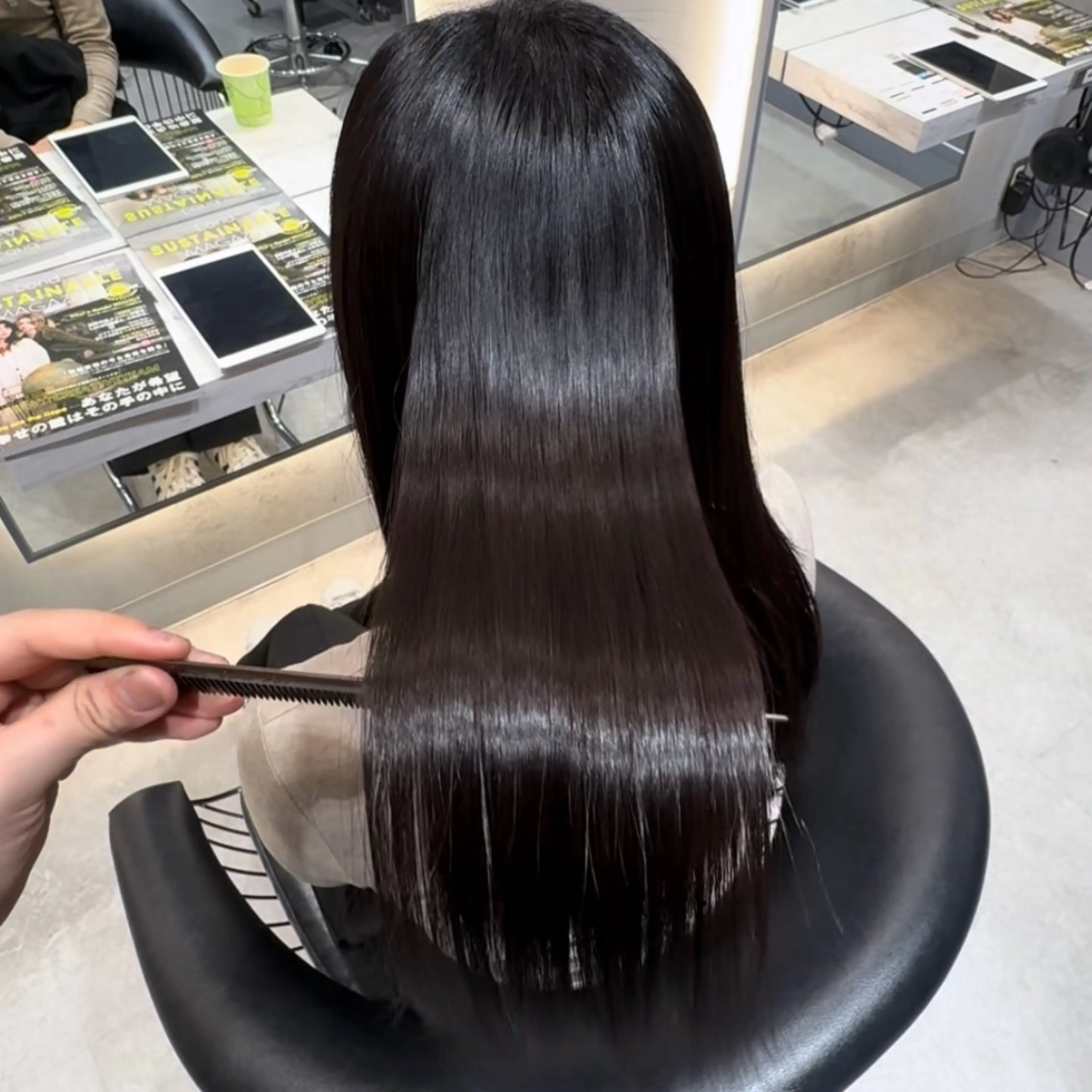 ロング 縮毛矯正 🥣marumo koharu🥣のヘアスタイル