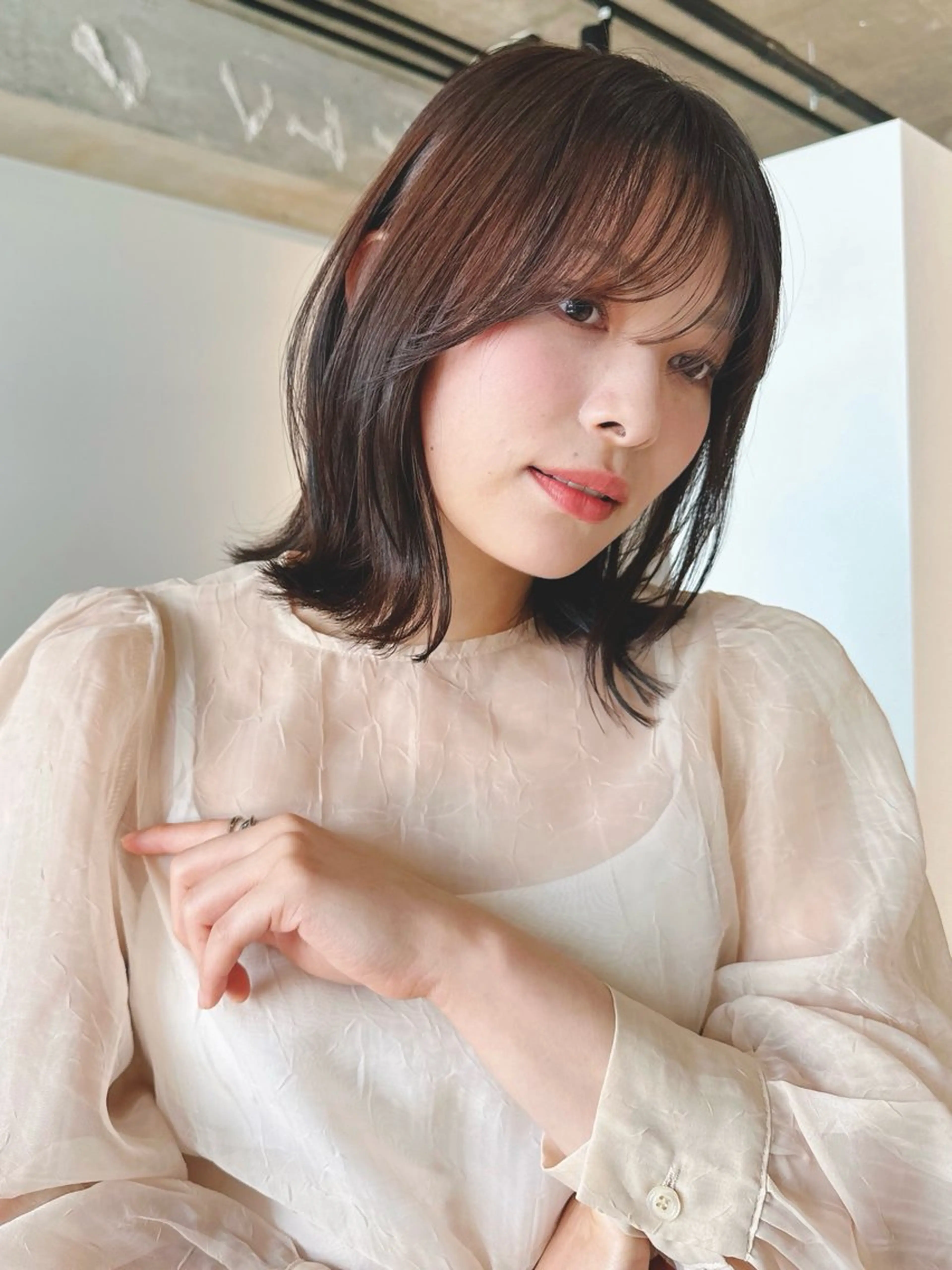 ショート カラー パーマ 🫧小顔×似合わせ× 透明感カラー🫧のヘアスタイル