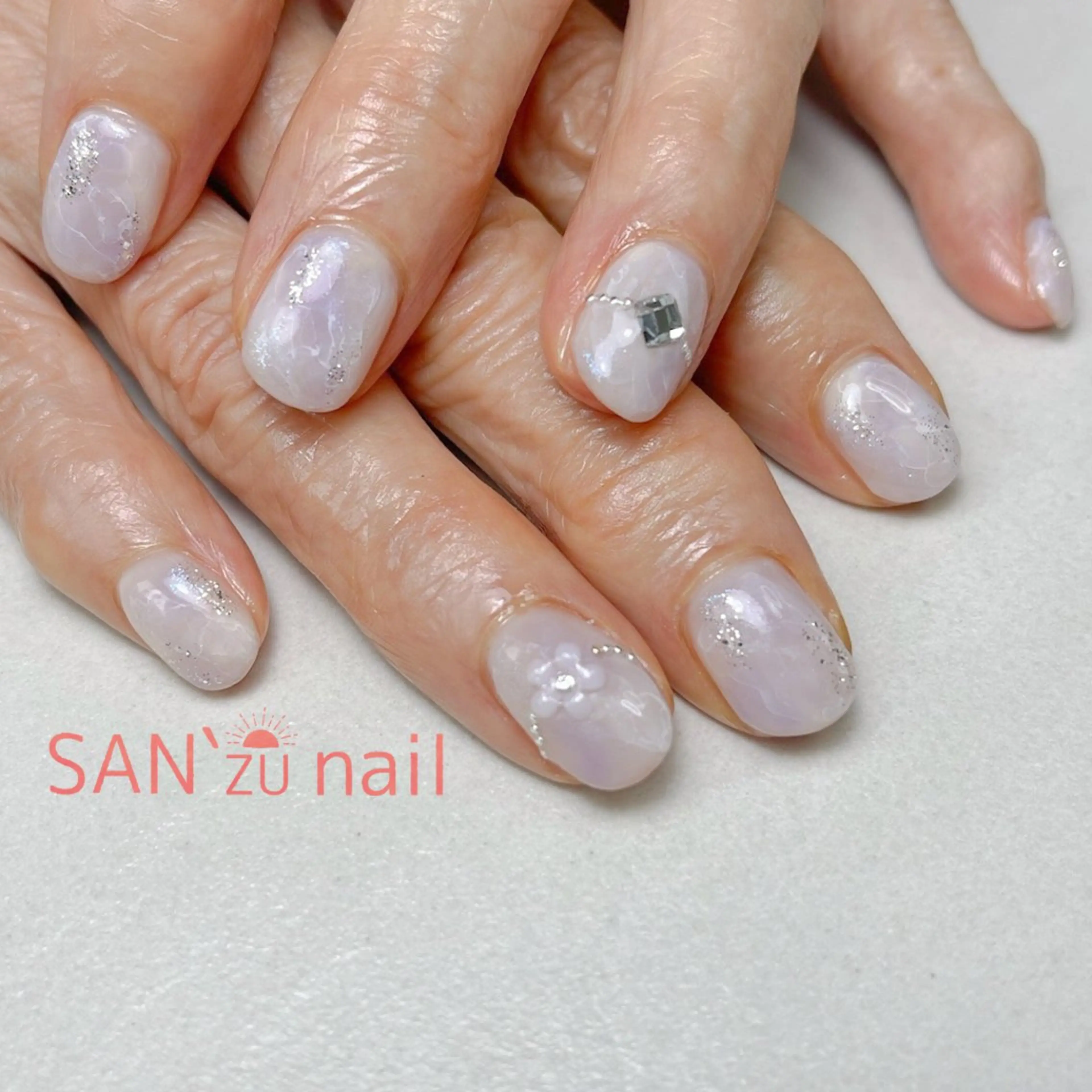 ネイル ニュアンスネイル パープル SAN’zu nailのネイルデザイン