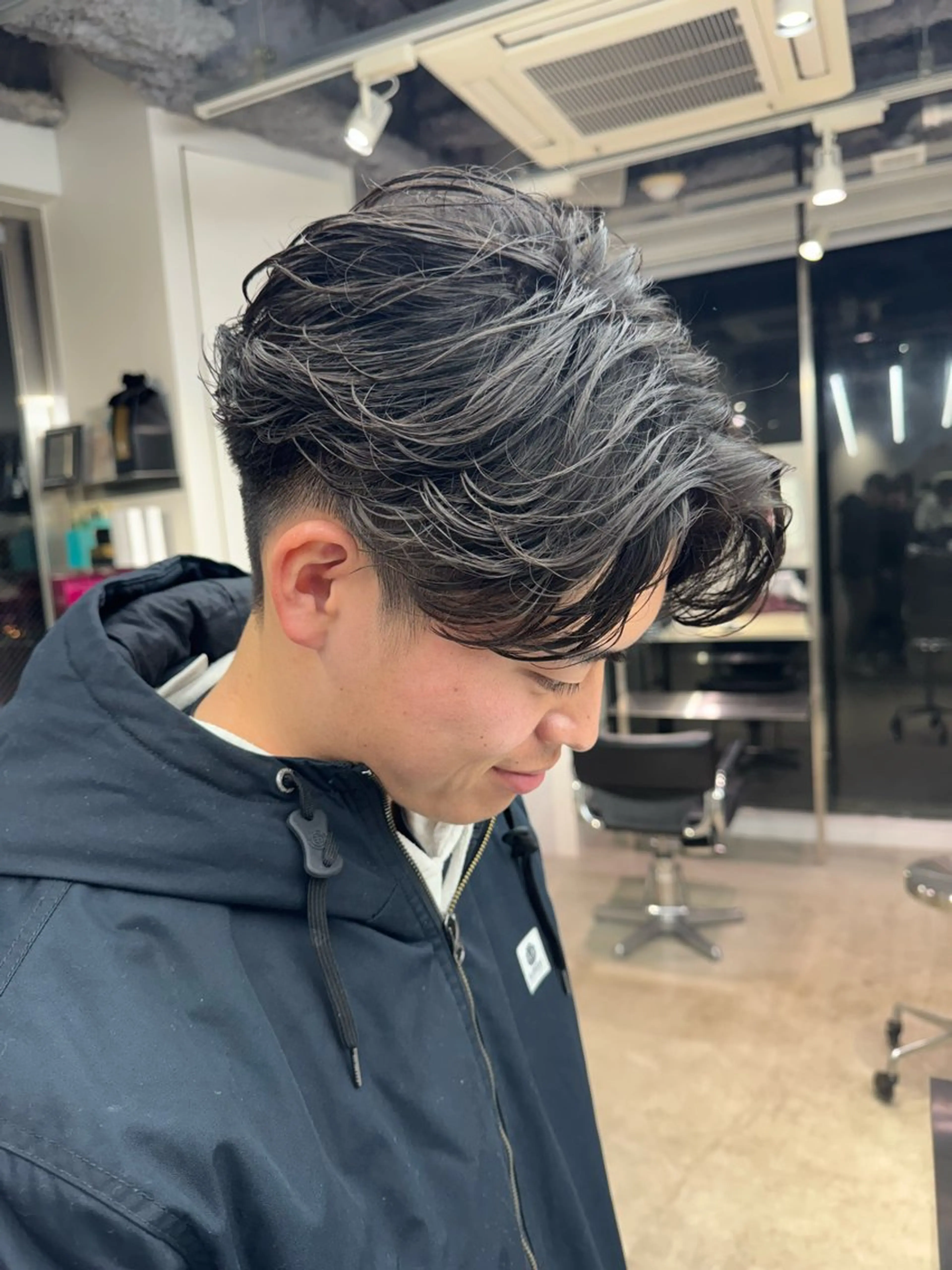 パーマ メンズ フェザーパーマ メンズパーマ カット パーマ トリートメント fifth天神/末廣 和也のヘアスタイル