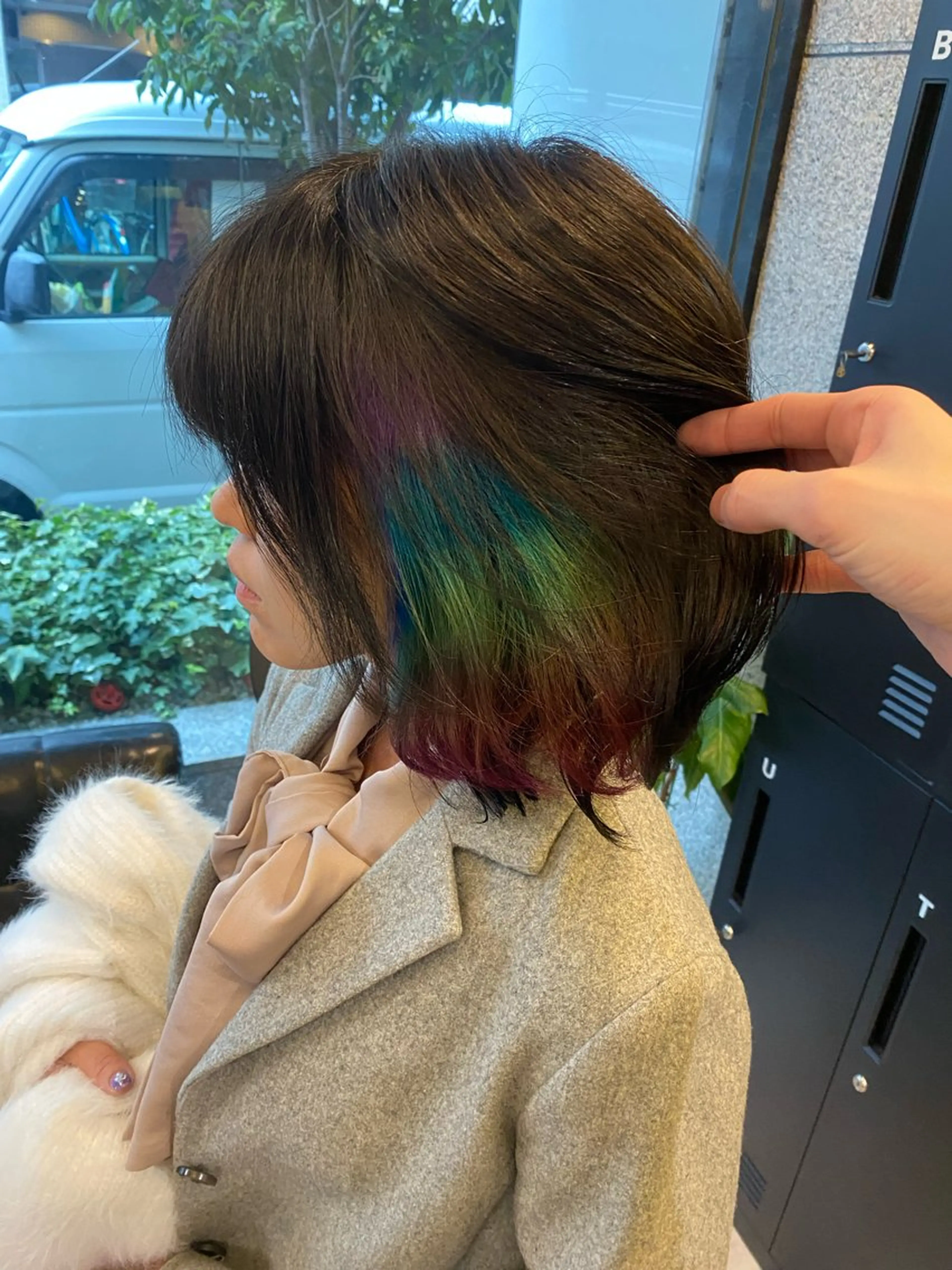 ミディアム カラー ヘアカラー 西田辺/ タカスナオヤのヘアスタイル