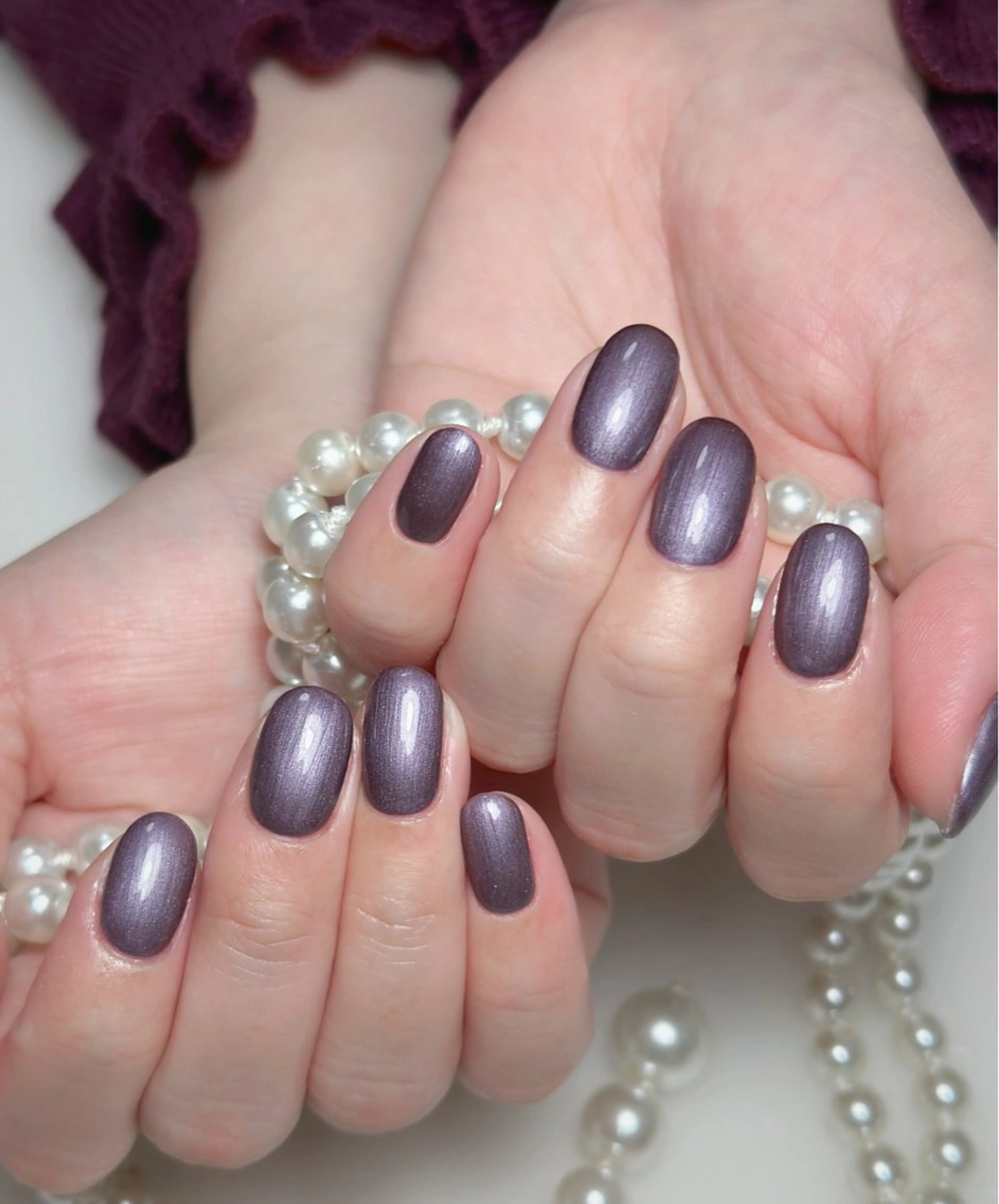 ネイル オーロラネイル 長さ出し フットネイル 韓国ネイル ラメ(グリッター) 👍thumbs up nail👍のネイルデザイン