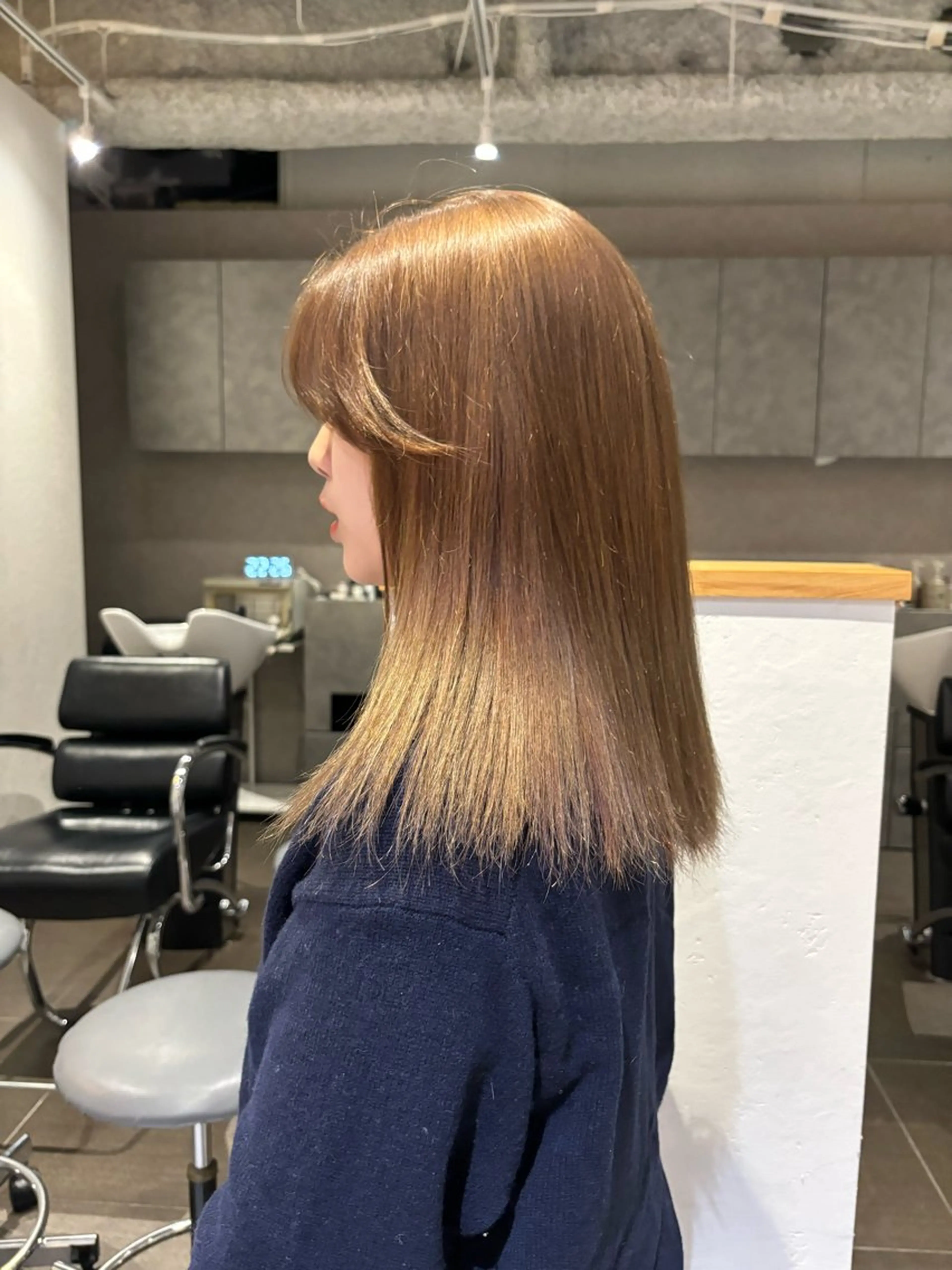 セミロング カラー 夏実 natsumiのヘアスタイル