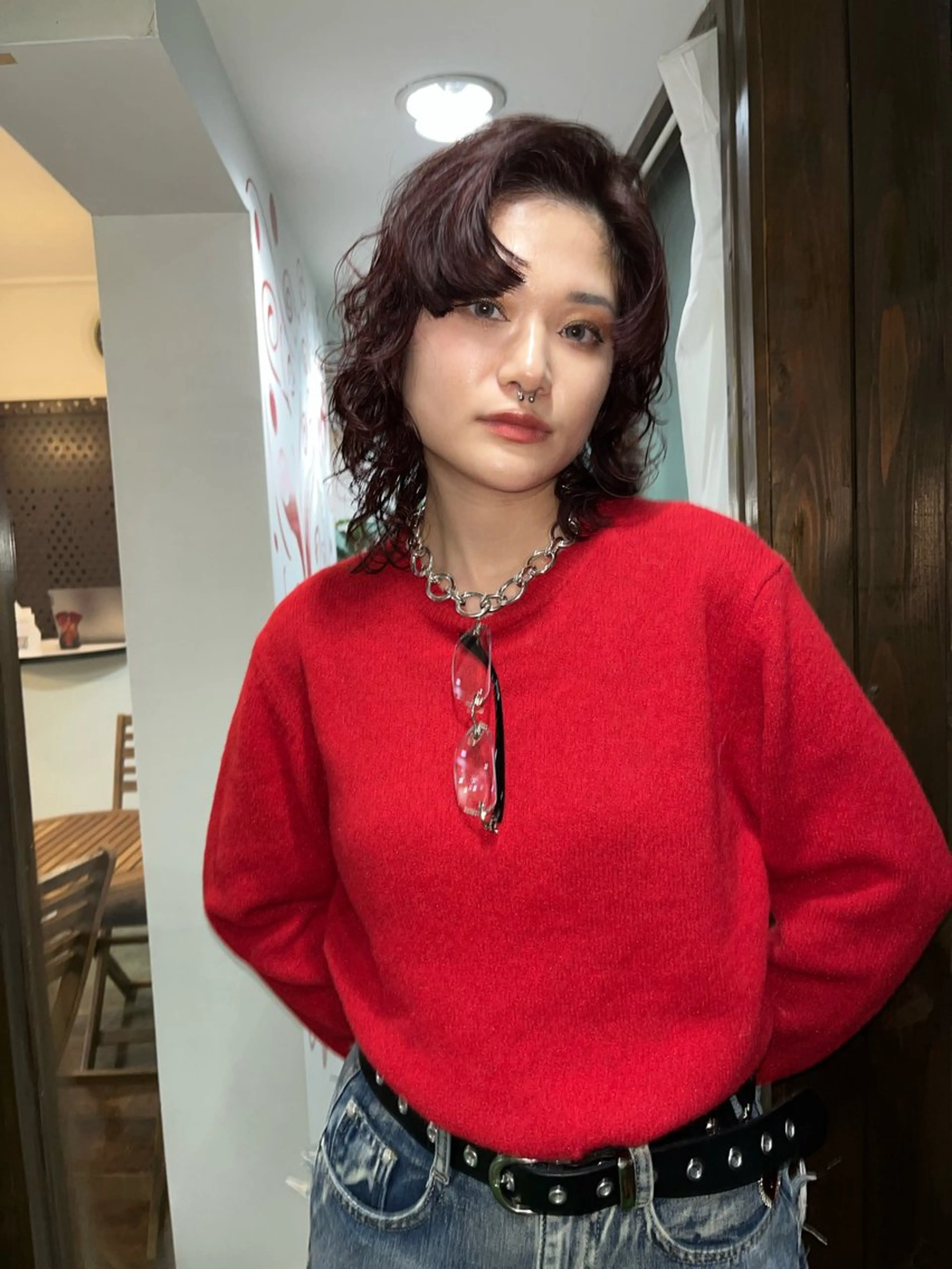 ミディアム ミディアムパーマ カット パーマ 似合わせパーマ/ 山本銀次郎のヘアスタイル