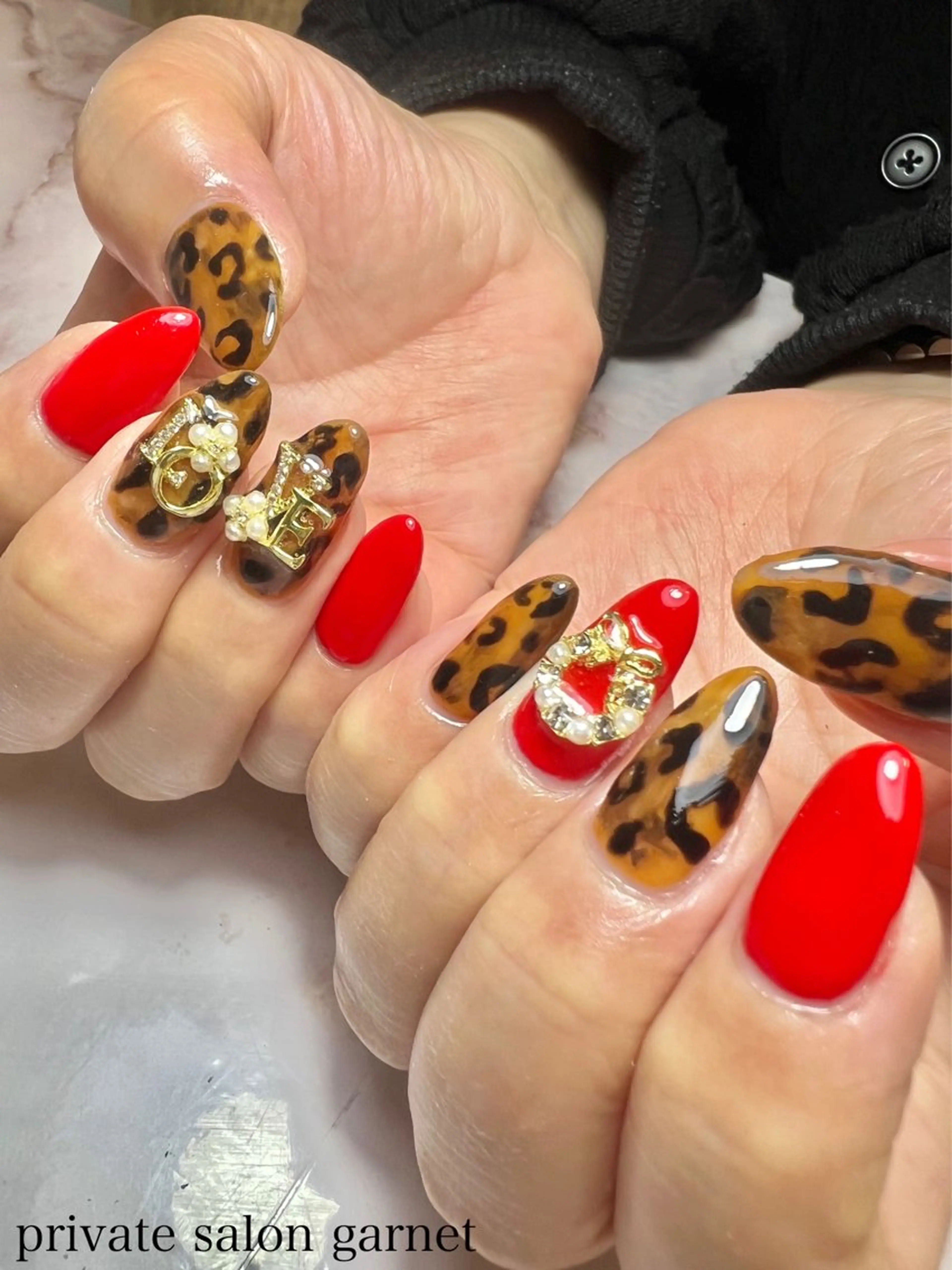 ネイル 冬ネイル クリスマス Garnet nailのネイルデザイン