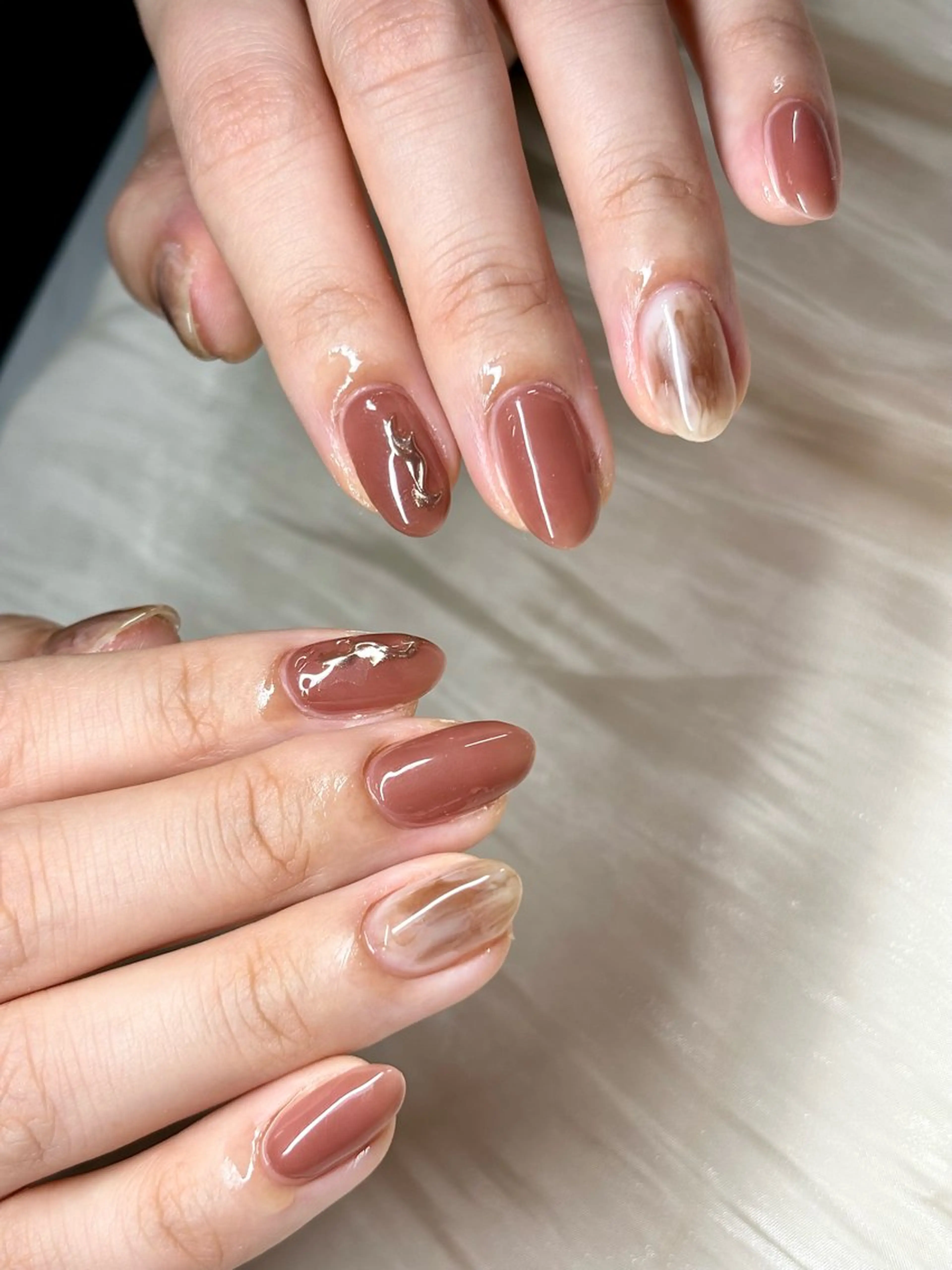 ネイル ニュアンスネイル ETE LUNA NAILのネイルデザイン