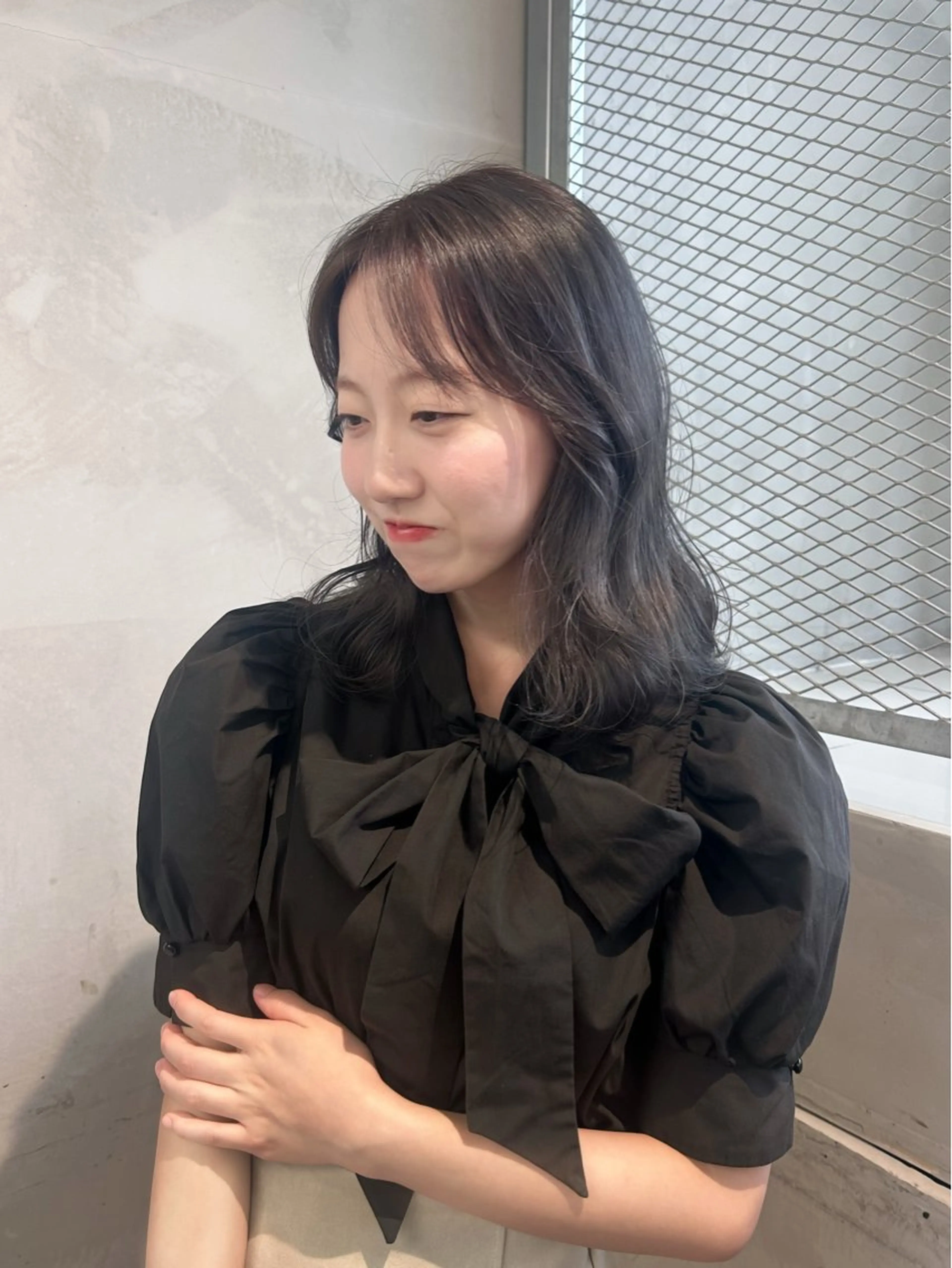 カラー ブリーチ グレージュ ヘアカラー くすみカラー/ブリ ーチ seina★のヘアスタイル