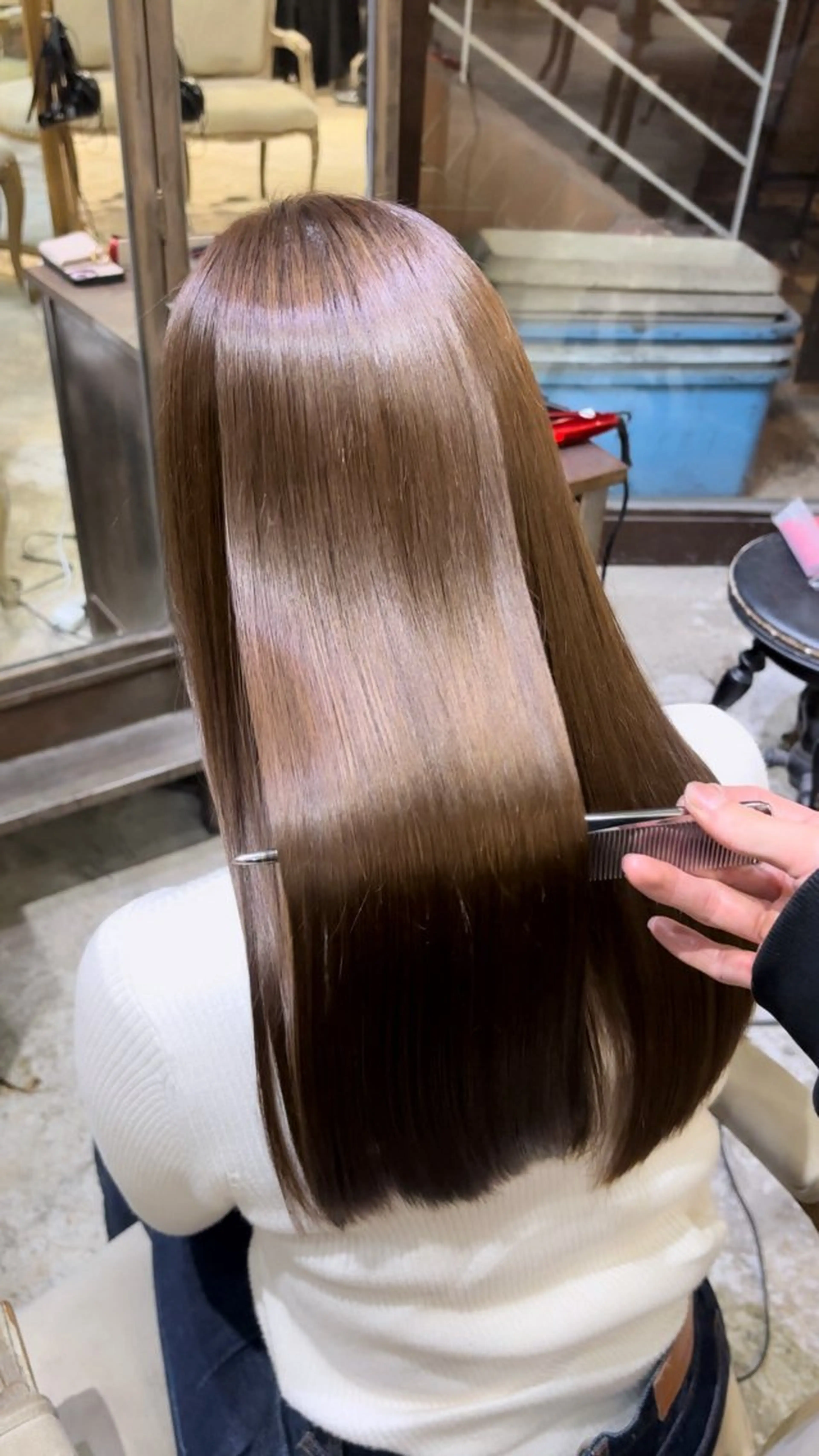 ミディアム ⭐️ 美髪矯正 透明感 ⭐️ユウキのヘアスタイル