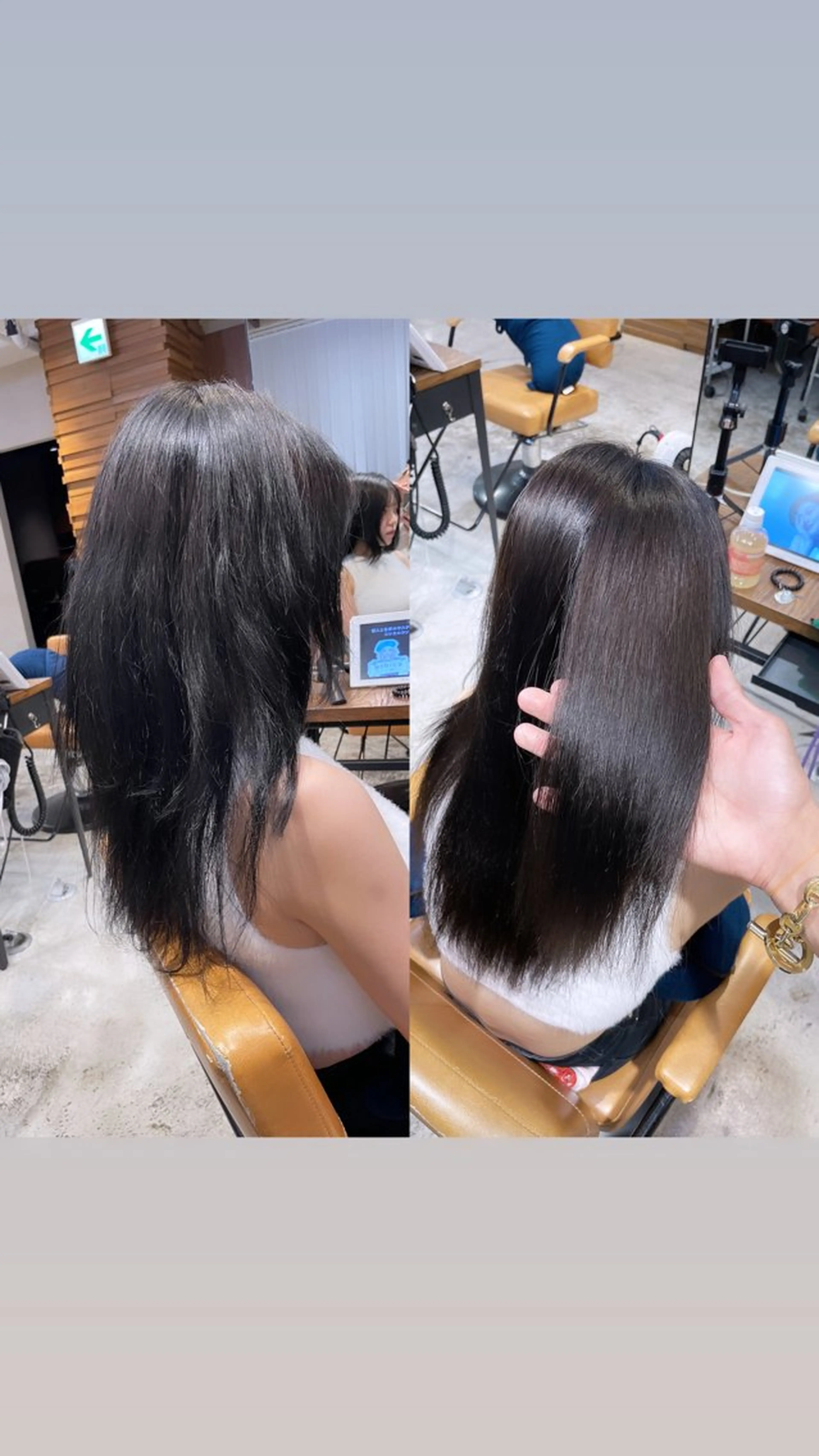 セミロング 酸性ストレート 縮毛矯正 トリートメント ウルフカット/ ハッシュカット/山路のヘアスタイル