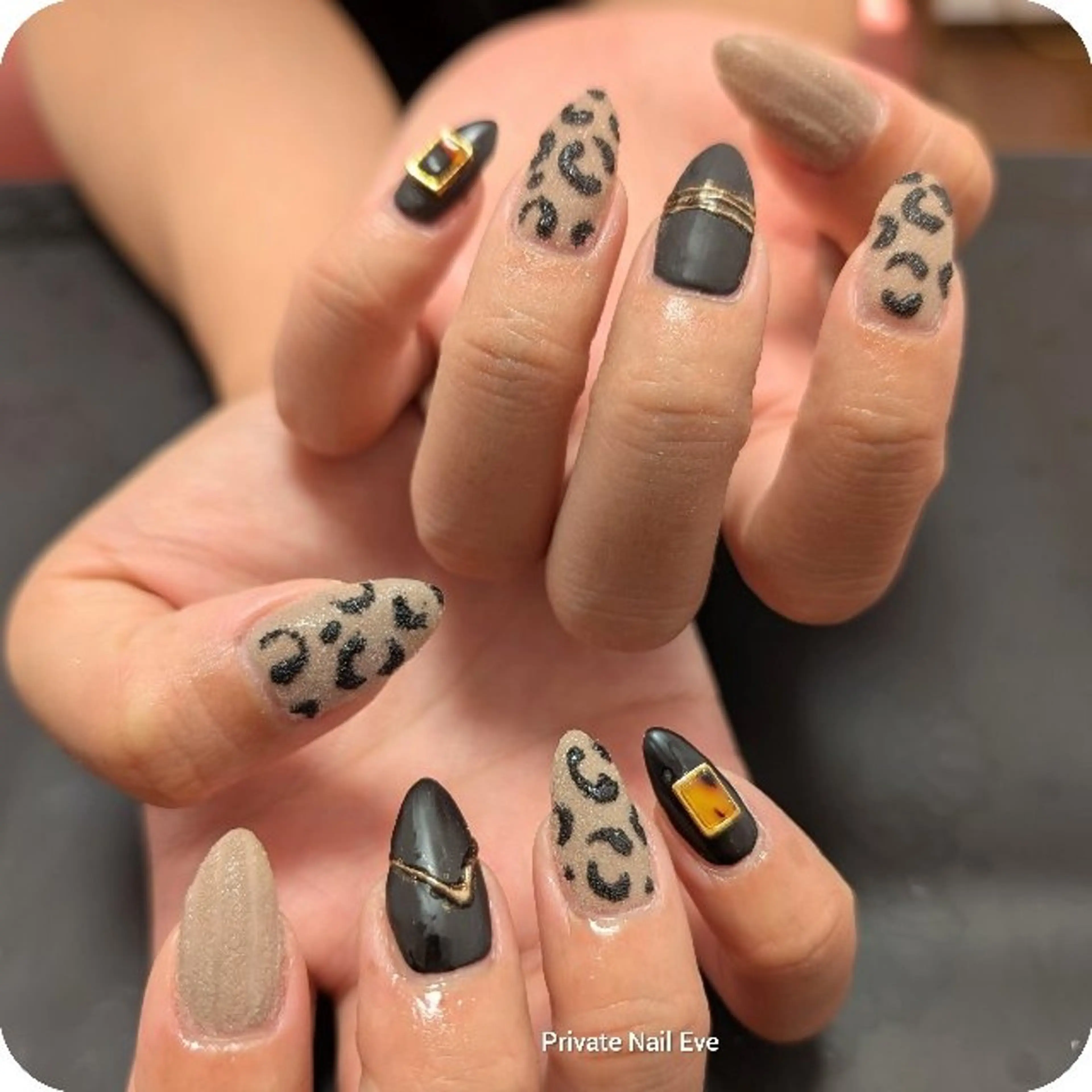 ネイル アニマル柄 持ち込み ハンドネイル ネイル junkoのネイルデザイン