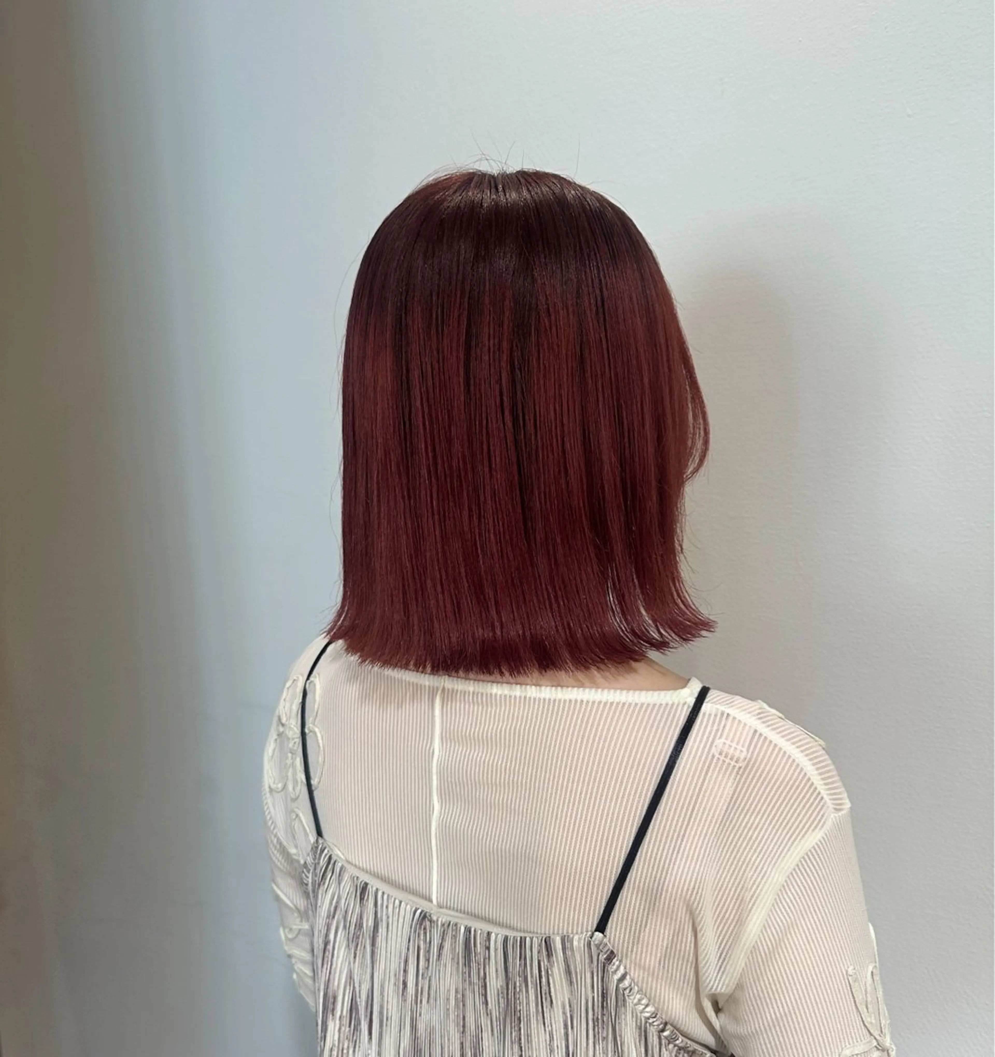 ミディアム カラー ヘアカラー 塩澤 榛奈のヘアスタイル