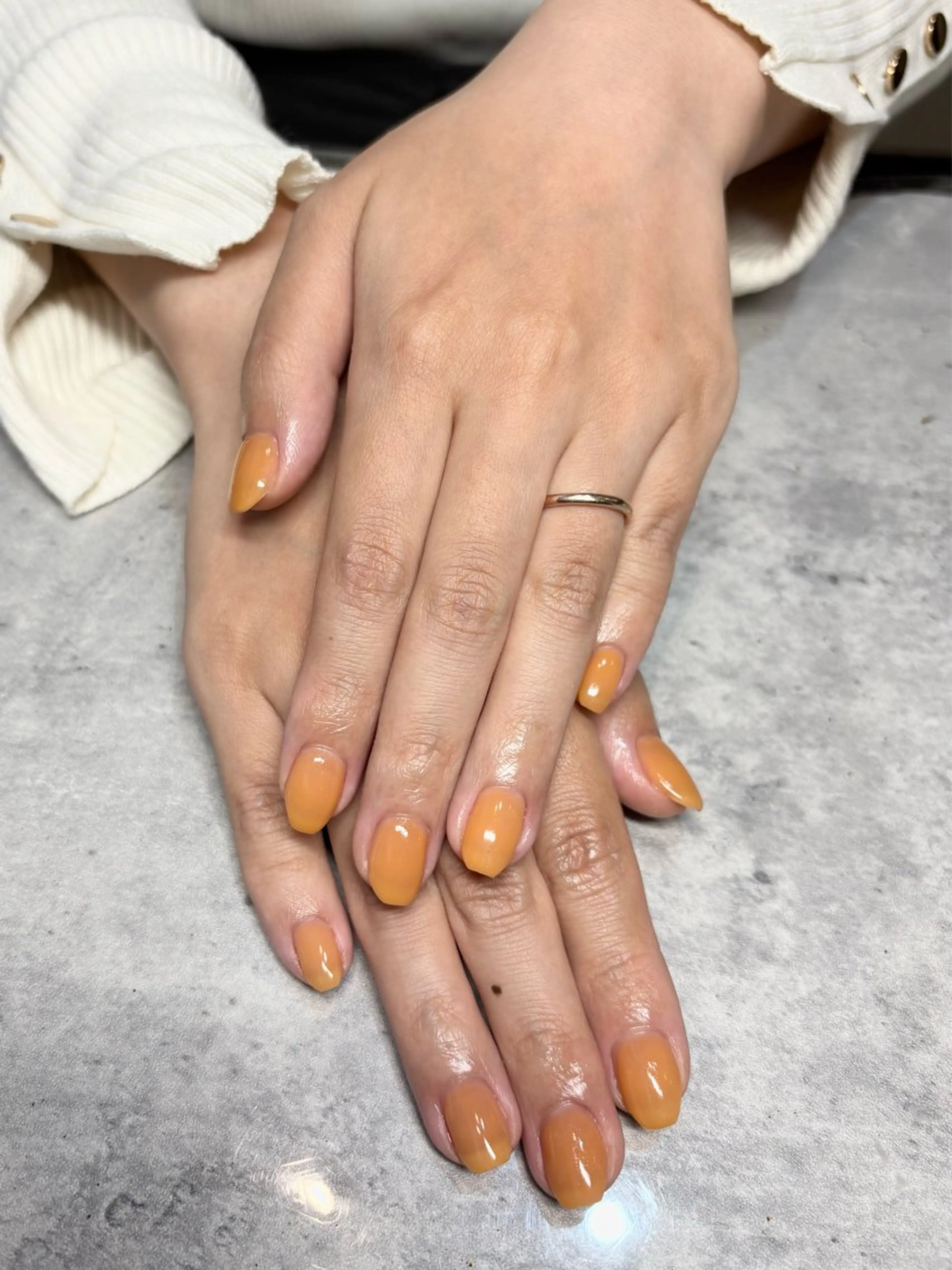 ネイル オレンジ sato marinのネイルデザイン