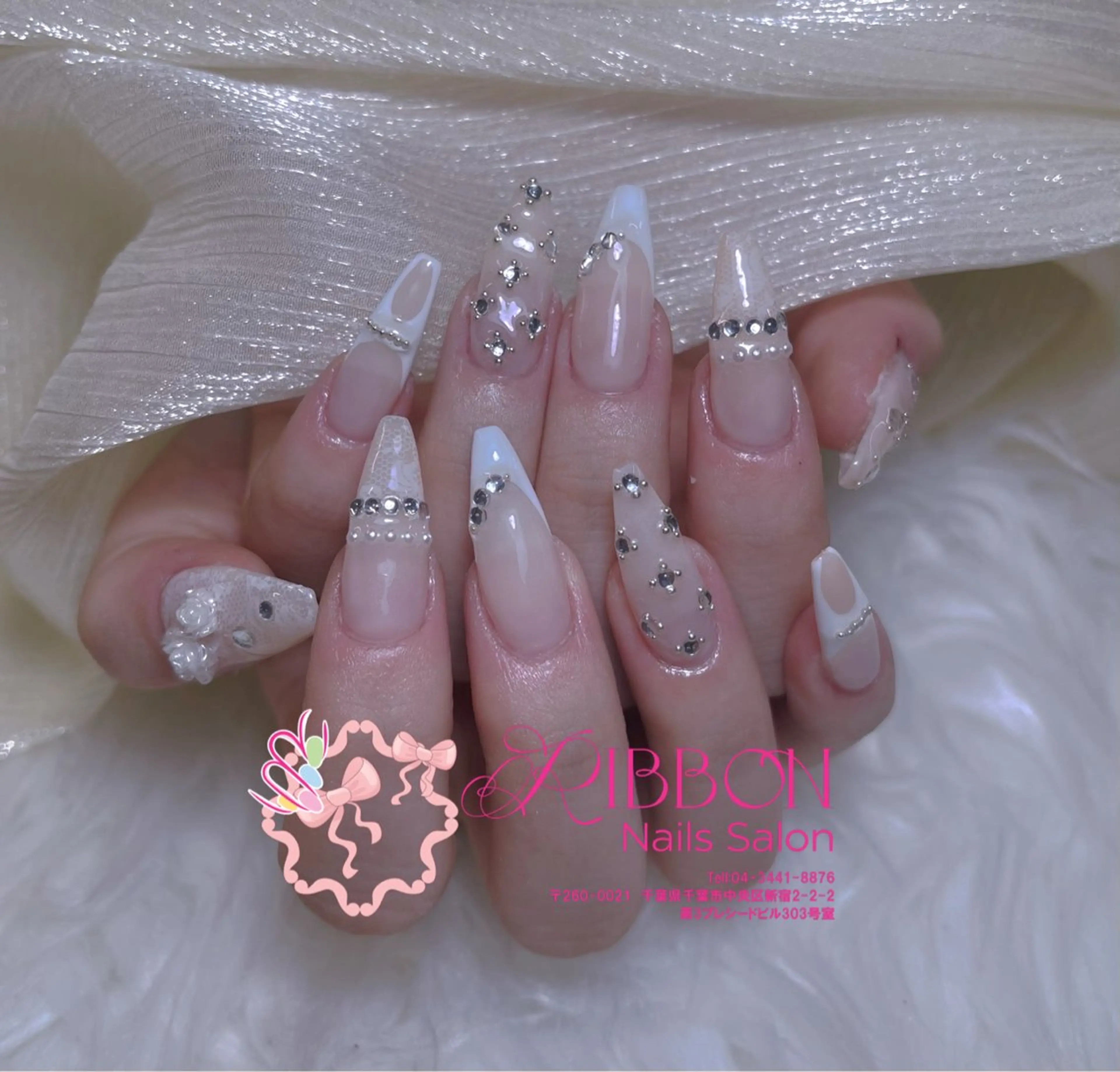 ネイル チークネイル フットネイル フレンチネイル グラデーション 韓国ネイル ハンドネイル Ribbonnail salonのネイルデザイン