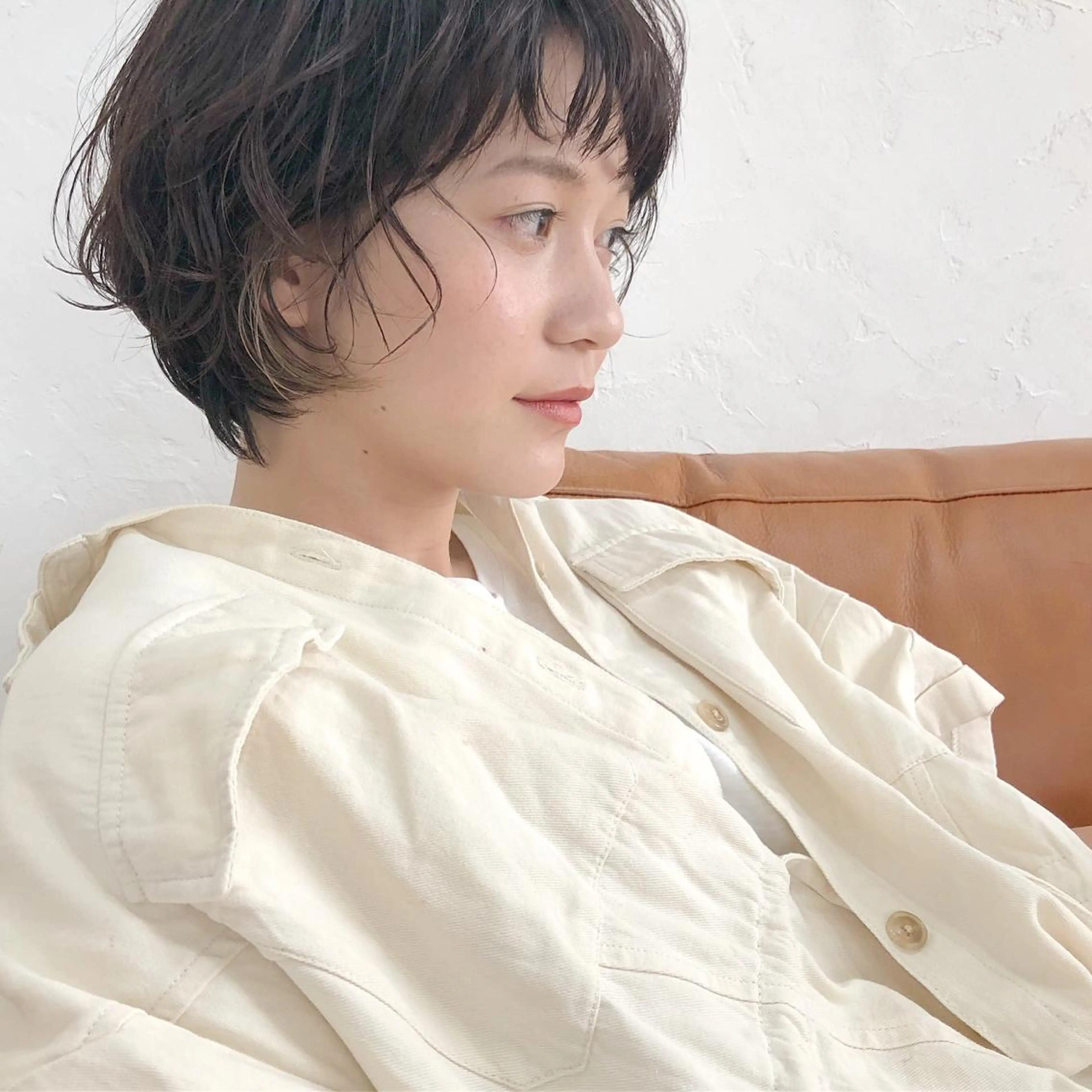 ショート カラー ヘアアレンジ 榎園 由美のヘアスタイル