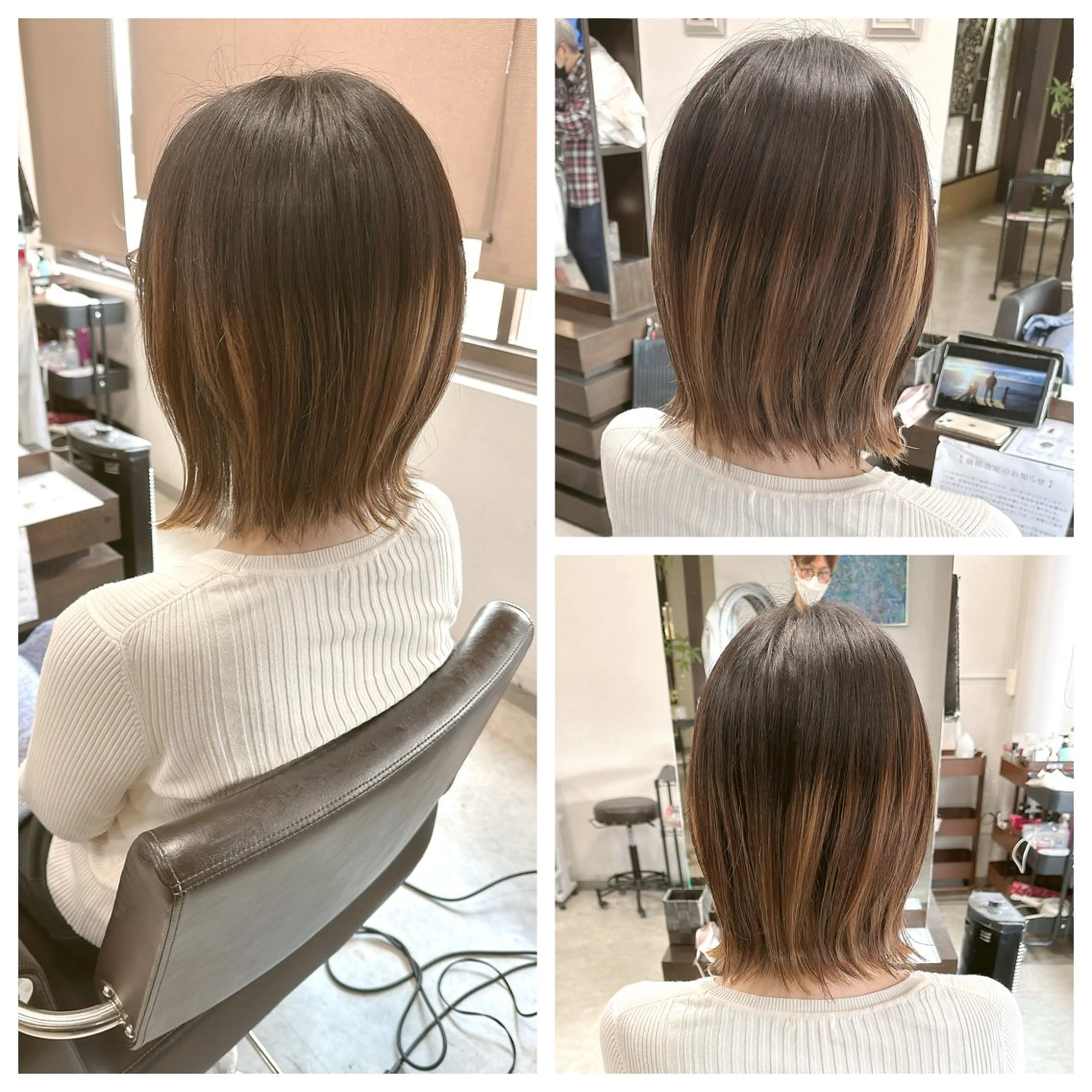 ミディアム 中島 剛のヘアスタイル