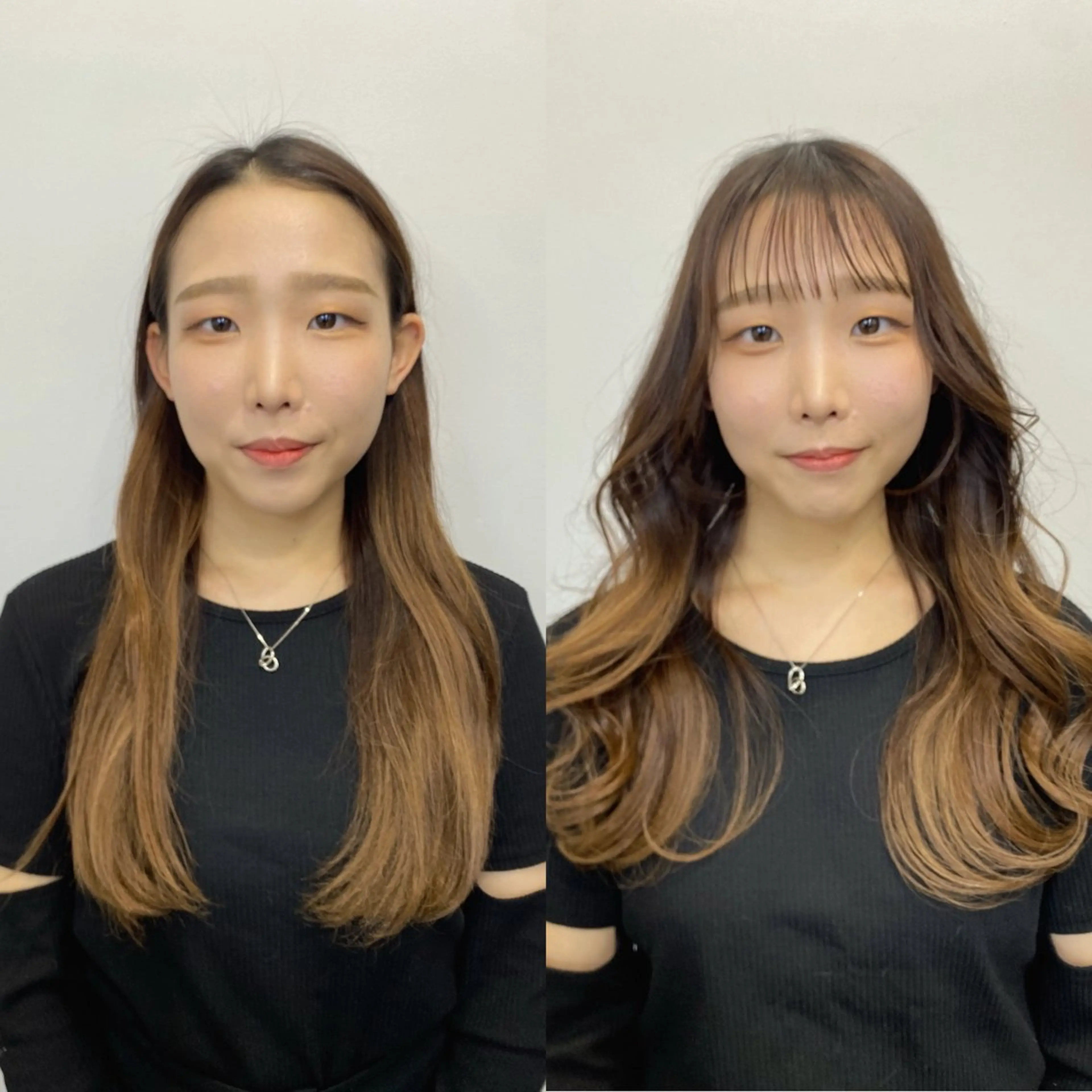 ロング ハイライト、レイヤー カット/西梅田/中西のヘアスタイル