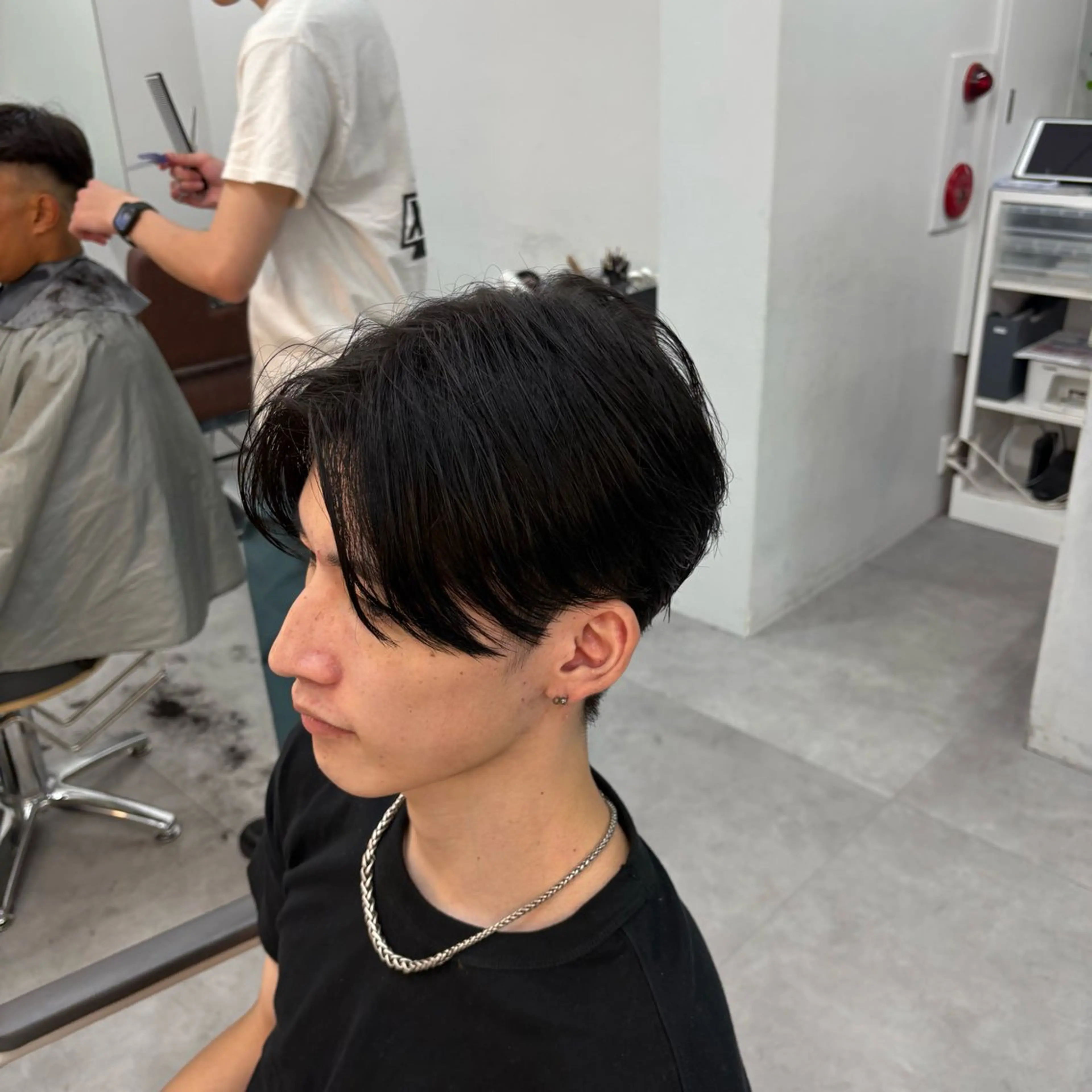 メンズ センターパート 【メンズ特化】中場 健人/西梅田/北新地のヘアスタイル