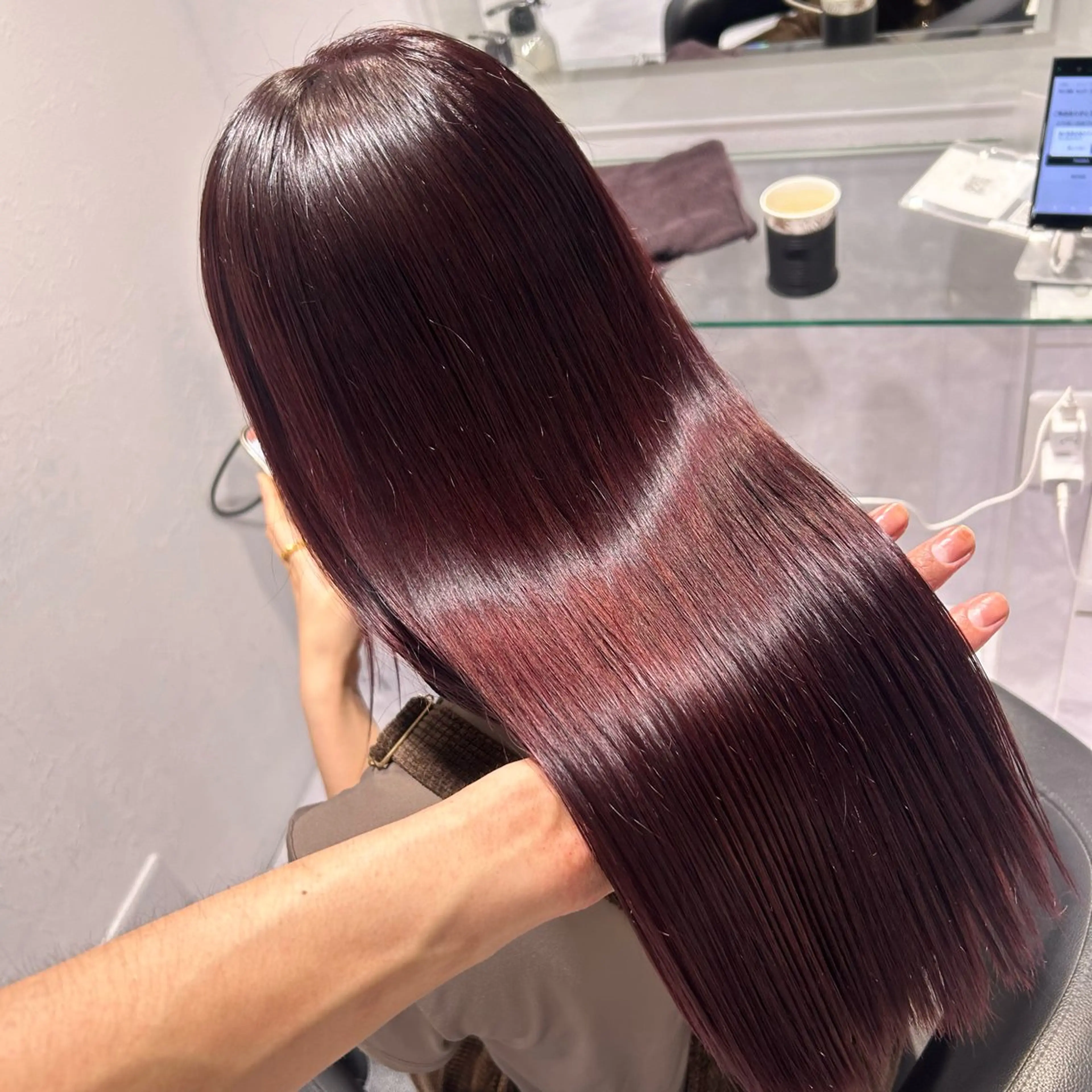 ロング カラー ヘアカラー 表参道/透明感カラー /暗髪/ジュキヤのヘアスタイル